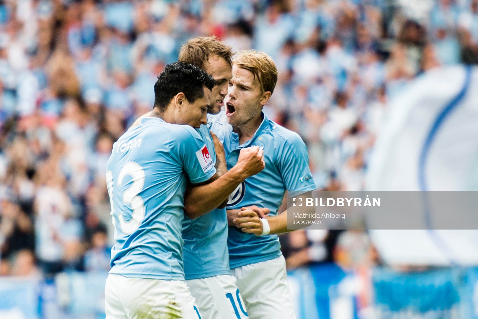 Malmö FFs Yoshimar Yotún, Magnus Wolff Eikrem och Oscar