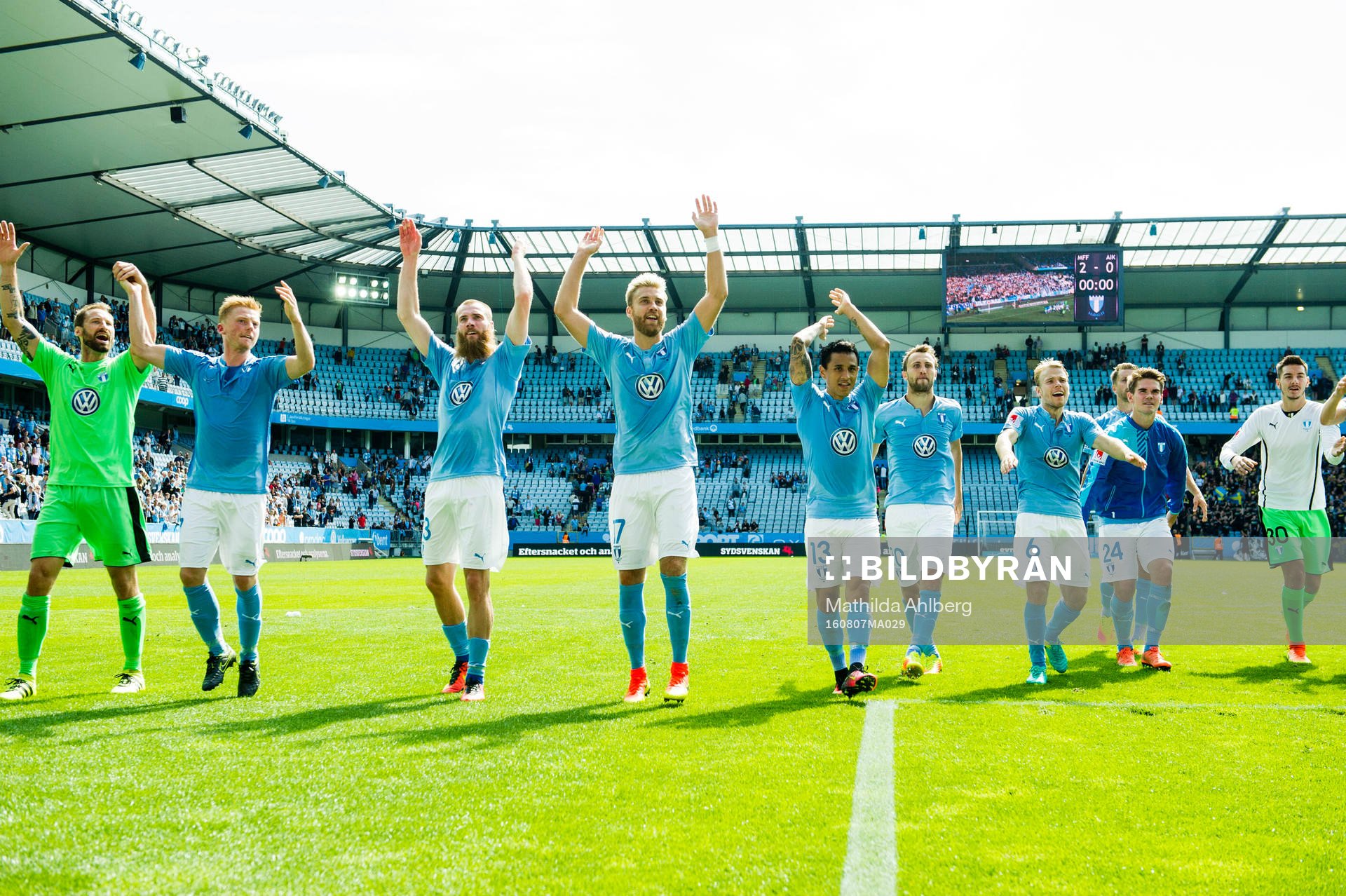 Malmö FFs spelare jublar