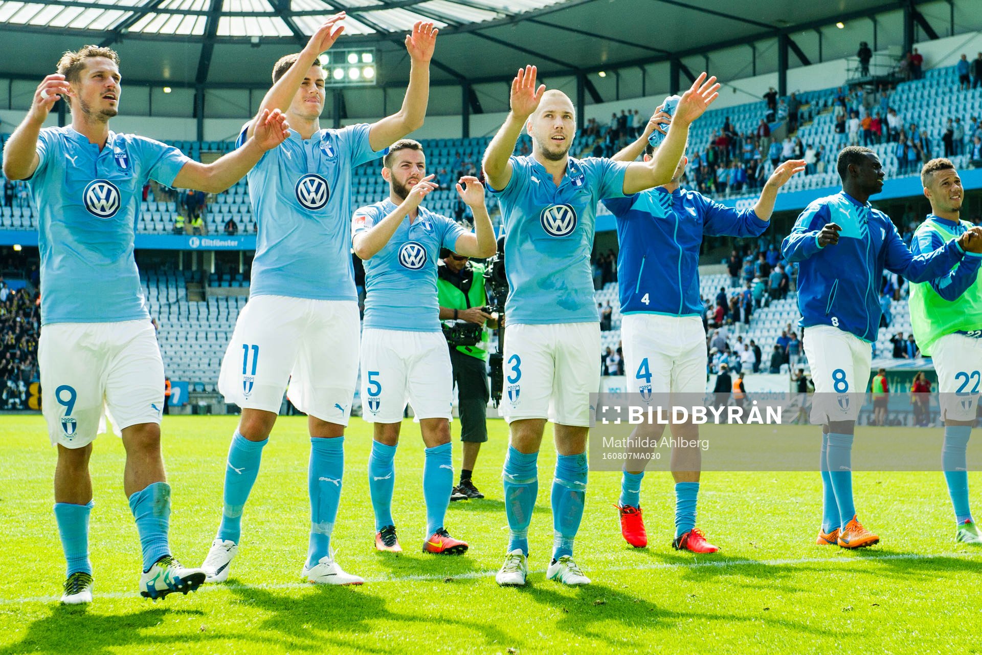 Malmö FFs spelare jublar