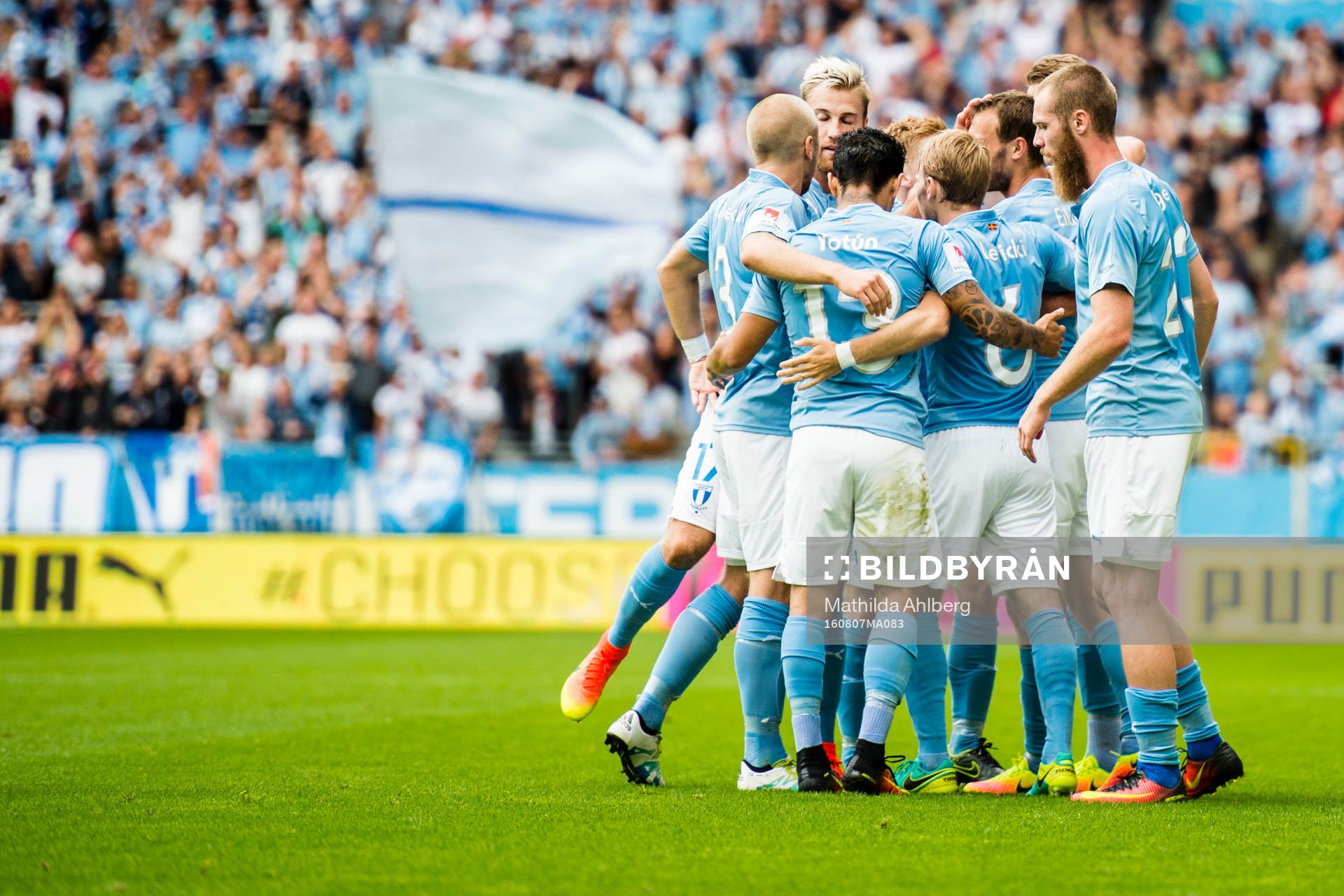 Malmö FFs spelare jublar
