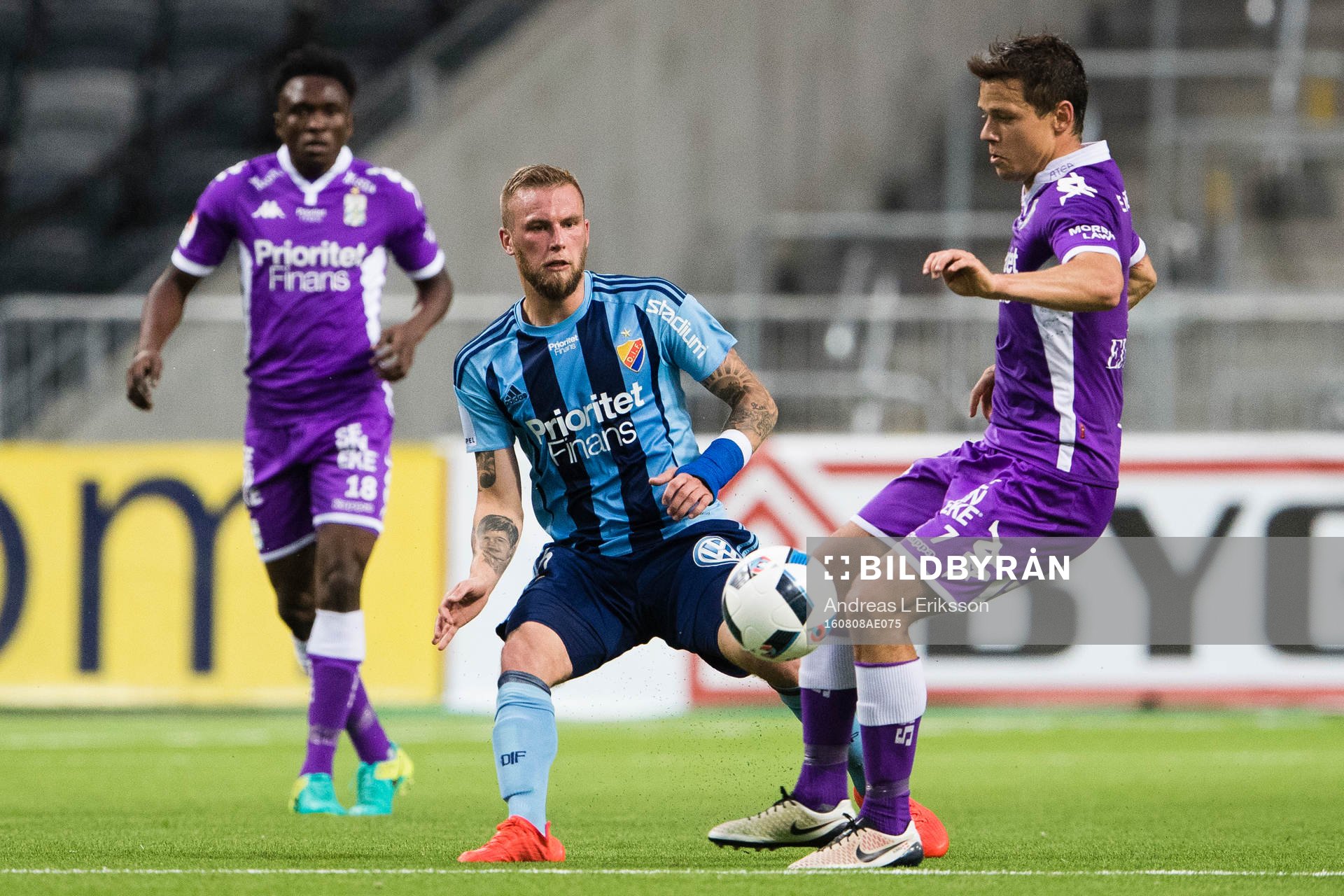 Djurgårdens Alexander Faltsetas och IFK Göteborgs Mads