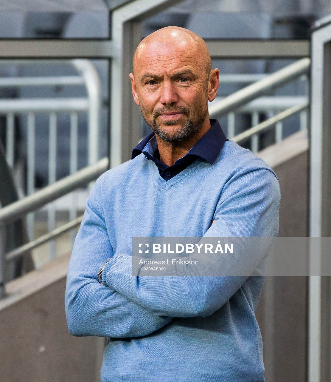 Djurgårdens tränare Mark Dempsey innan fotbollsmatchen i