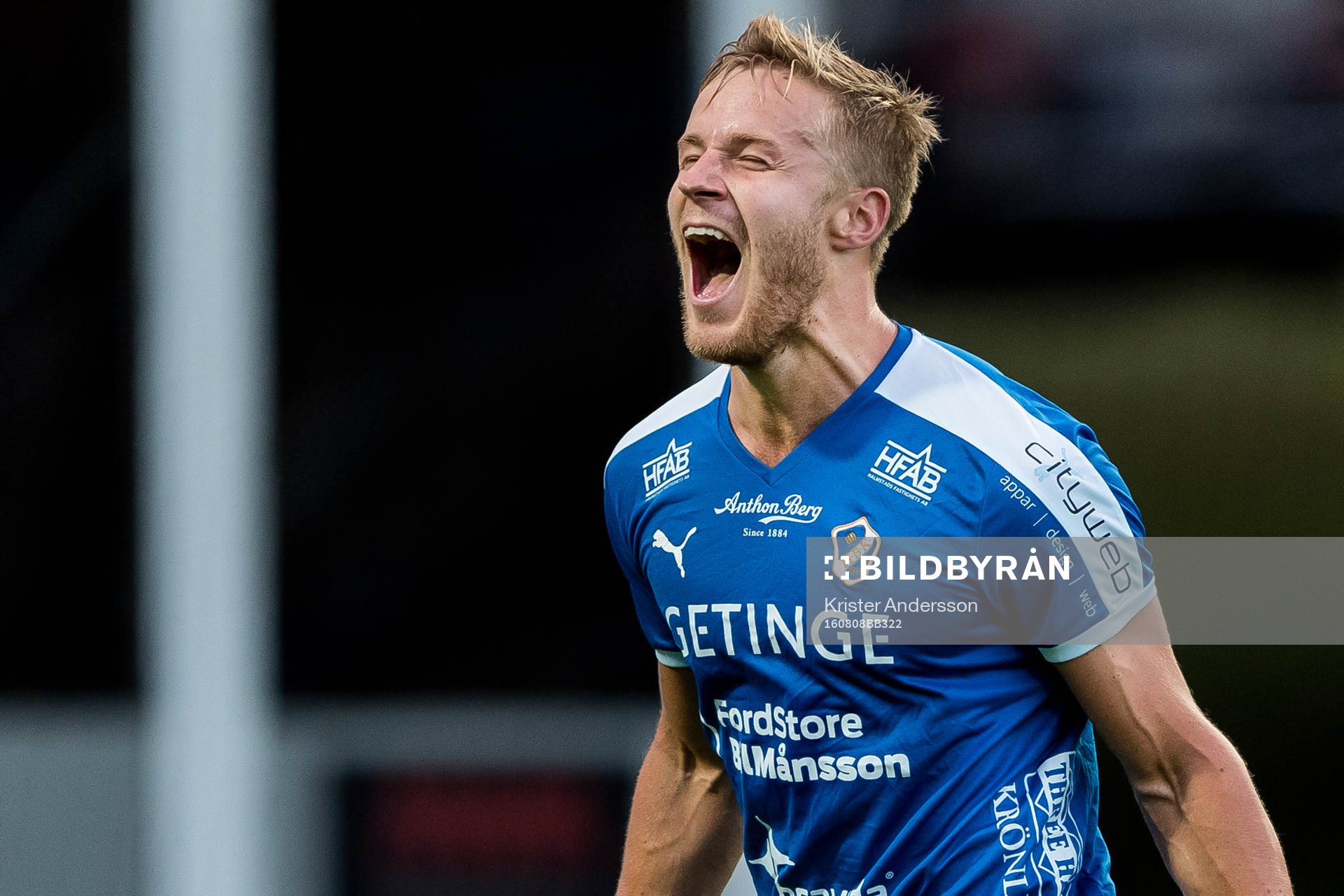 Halmstads Alexander Ruud Tveter jublar