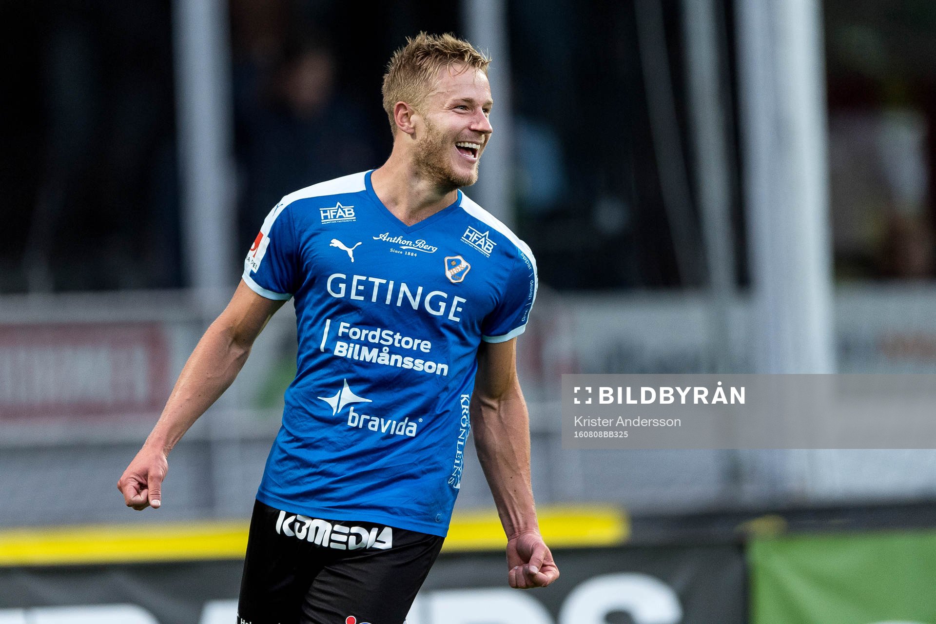 Halmstads Alexander Ruud Tveter jublar