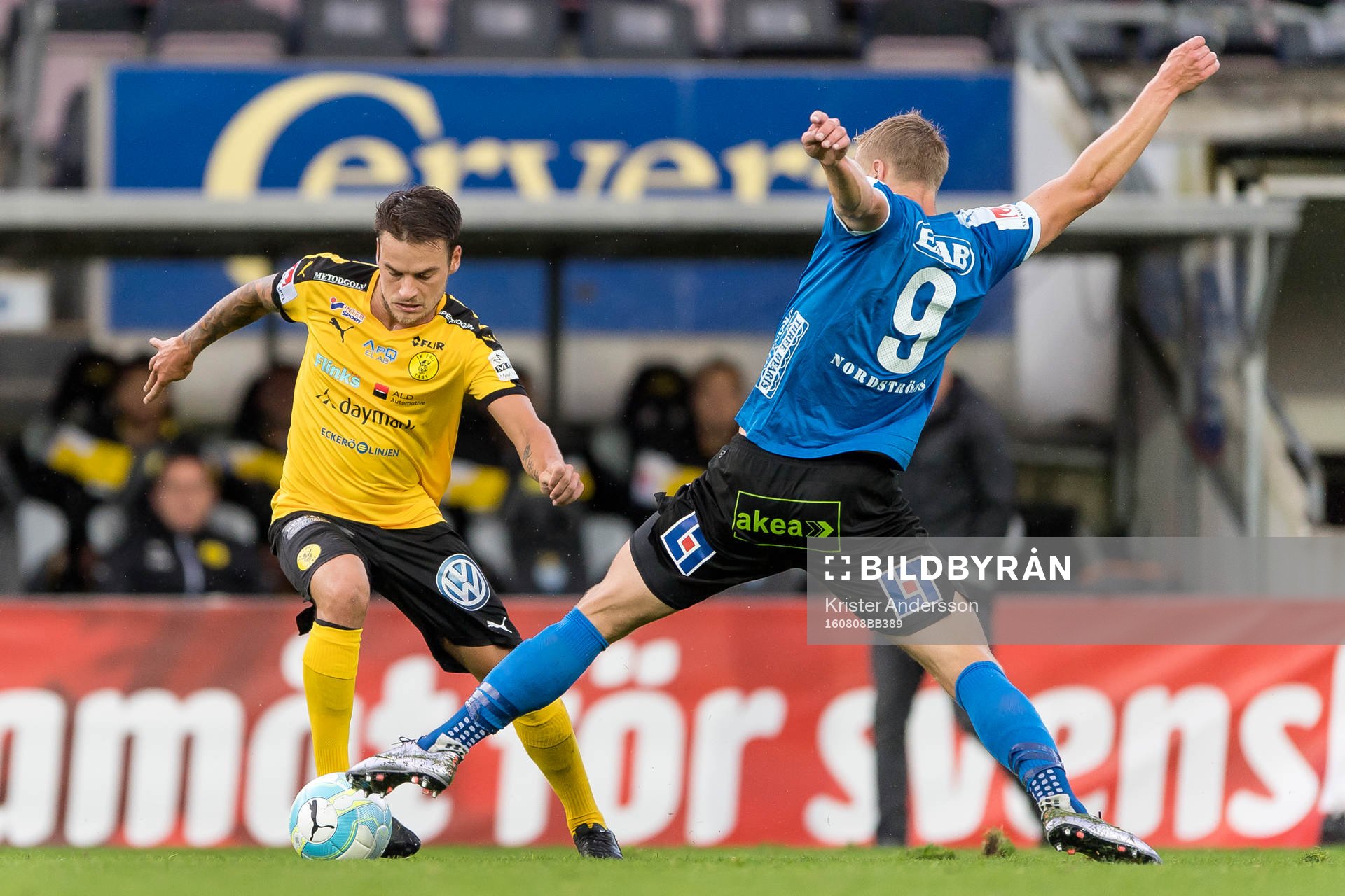 Frejs Pontus Silfwer och Halmstads Alexander Ruud Tveter