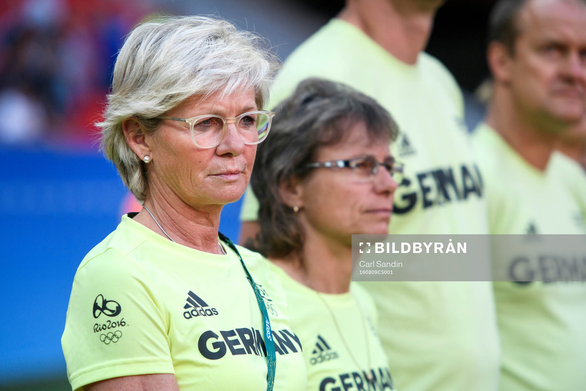 Tysklands förbundskapten Silvia Neid i fotbollsmatchen