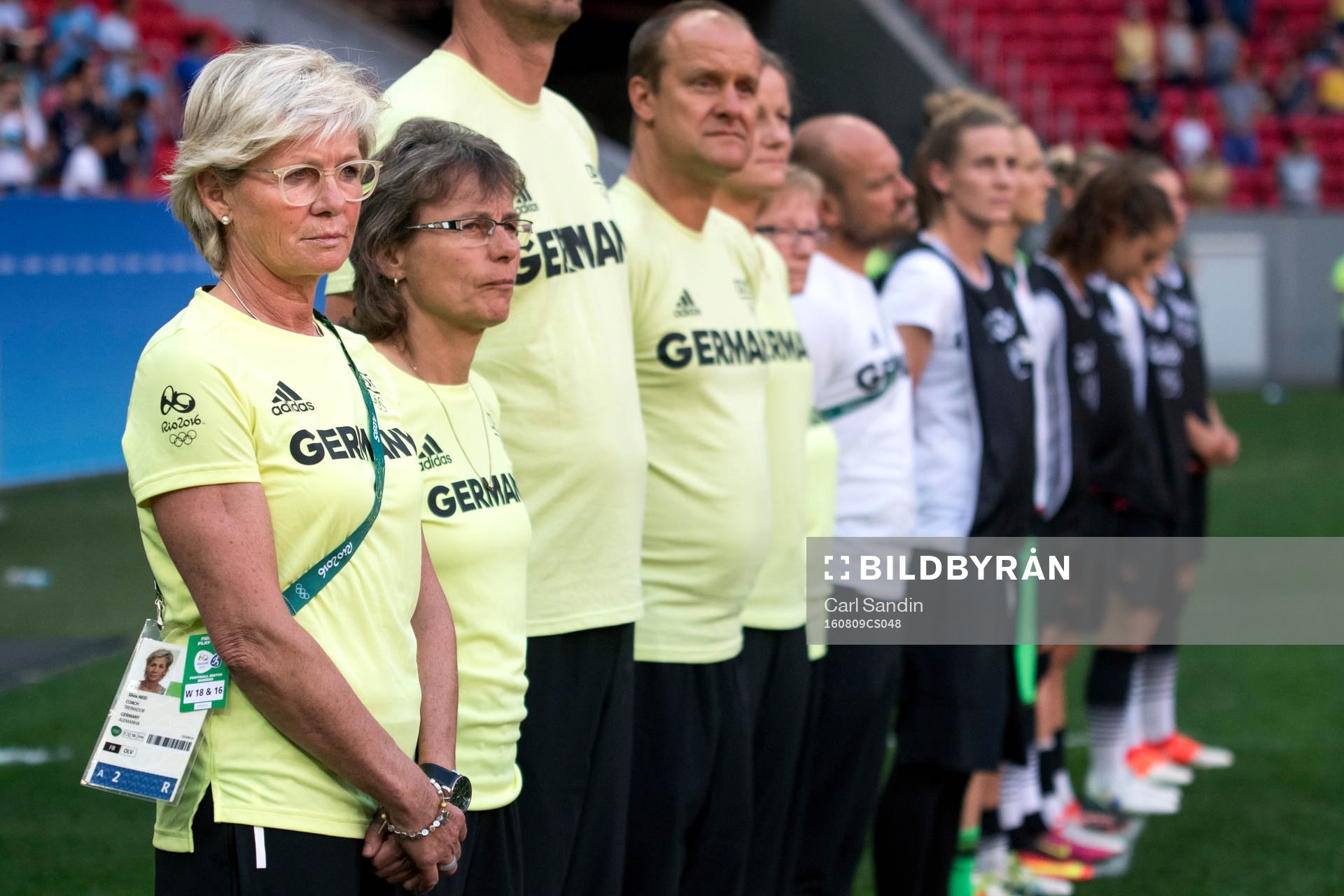 Tysklands förbundskapten Silvia Neid i fotbollsmatchen