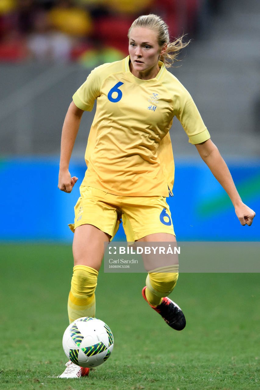 Sveriges Magdalena Ericsson i fotbollsmatchen mellan Kina