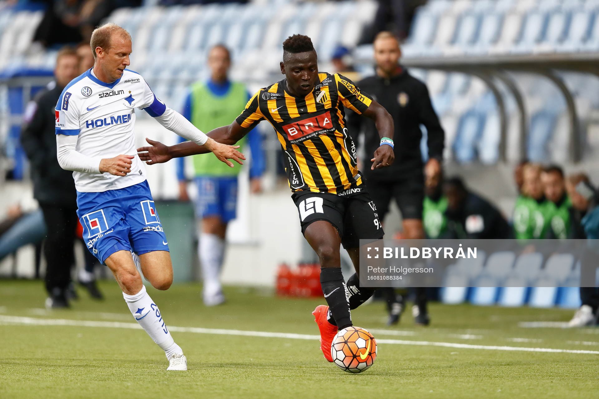 Norrköpings Andreas Johansson och Häckens Alhassan A