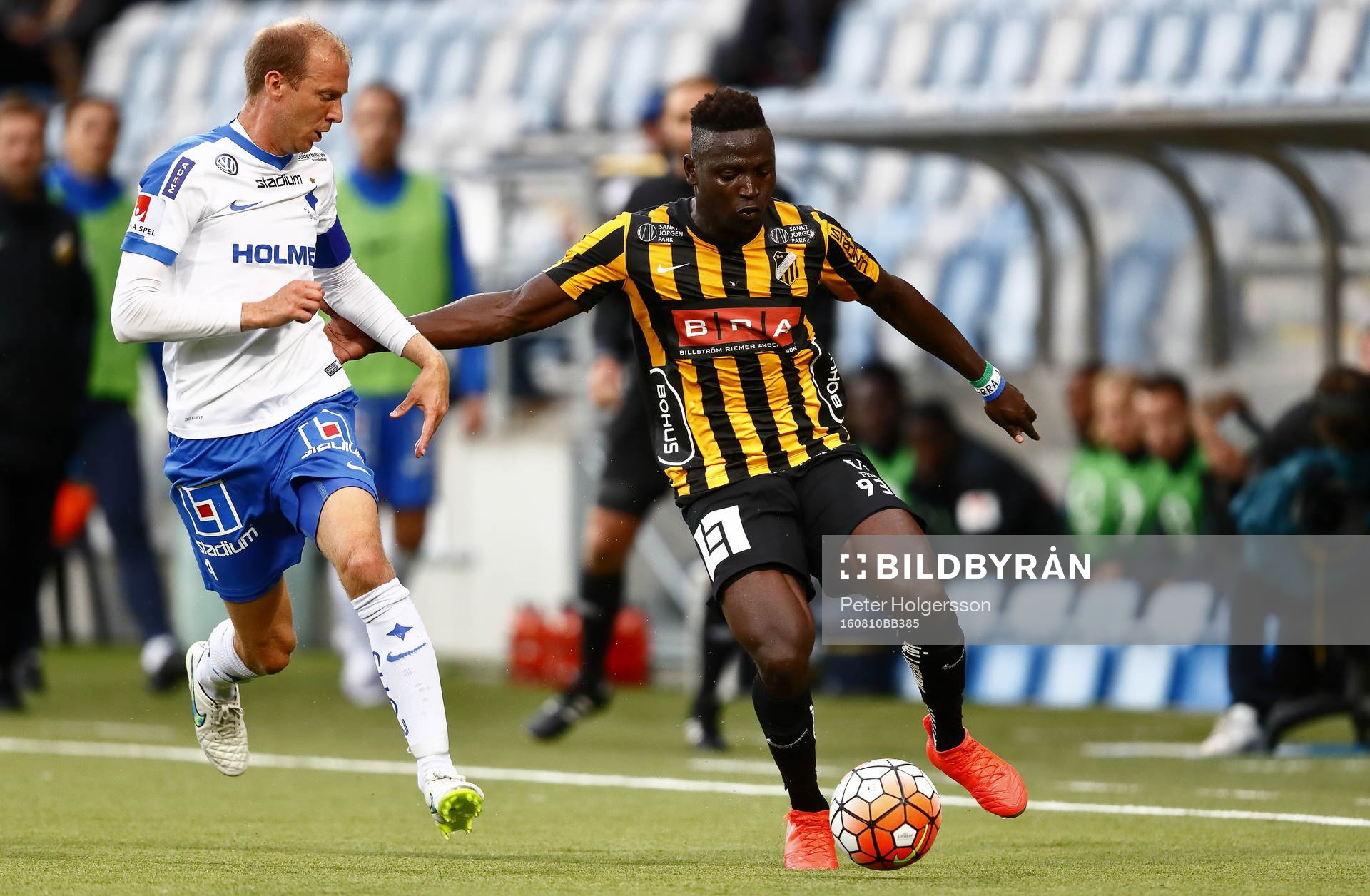 Norrköpings Andreas Johansson och Häckens Alhassan A