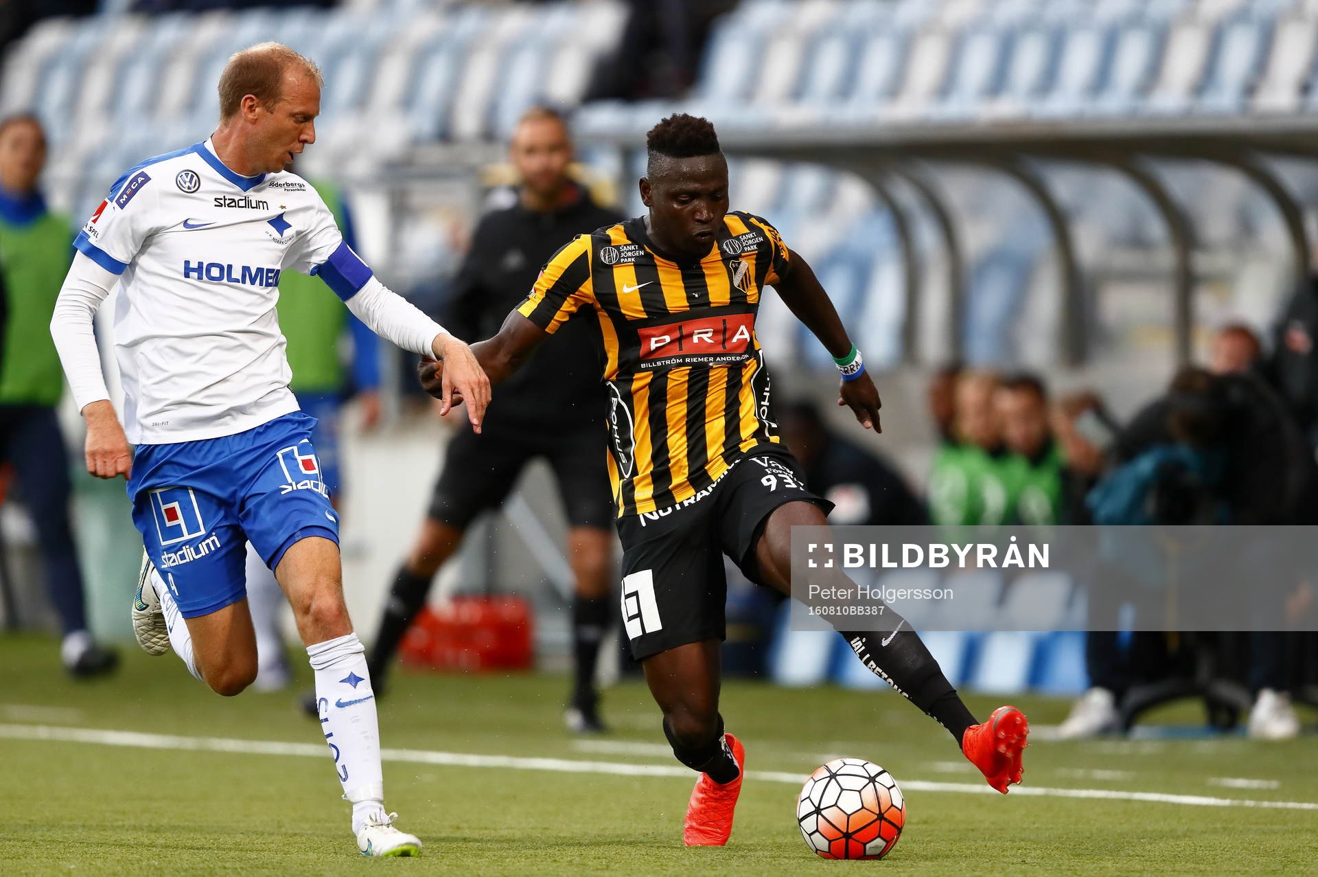 Norrköpings Andreas Johansson och Häckens Alhassan A
