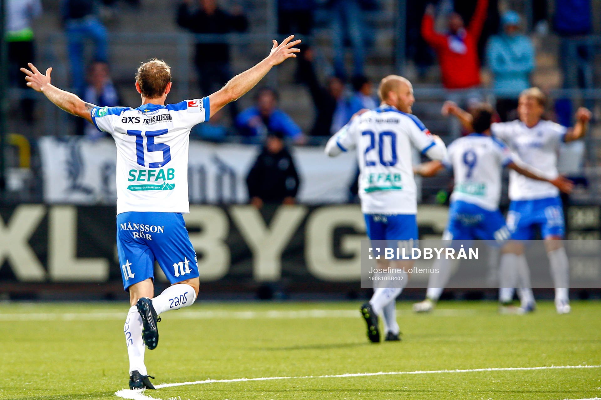 Norrköpings Marcus Falk Olander jublar