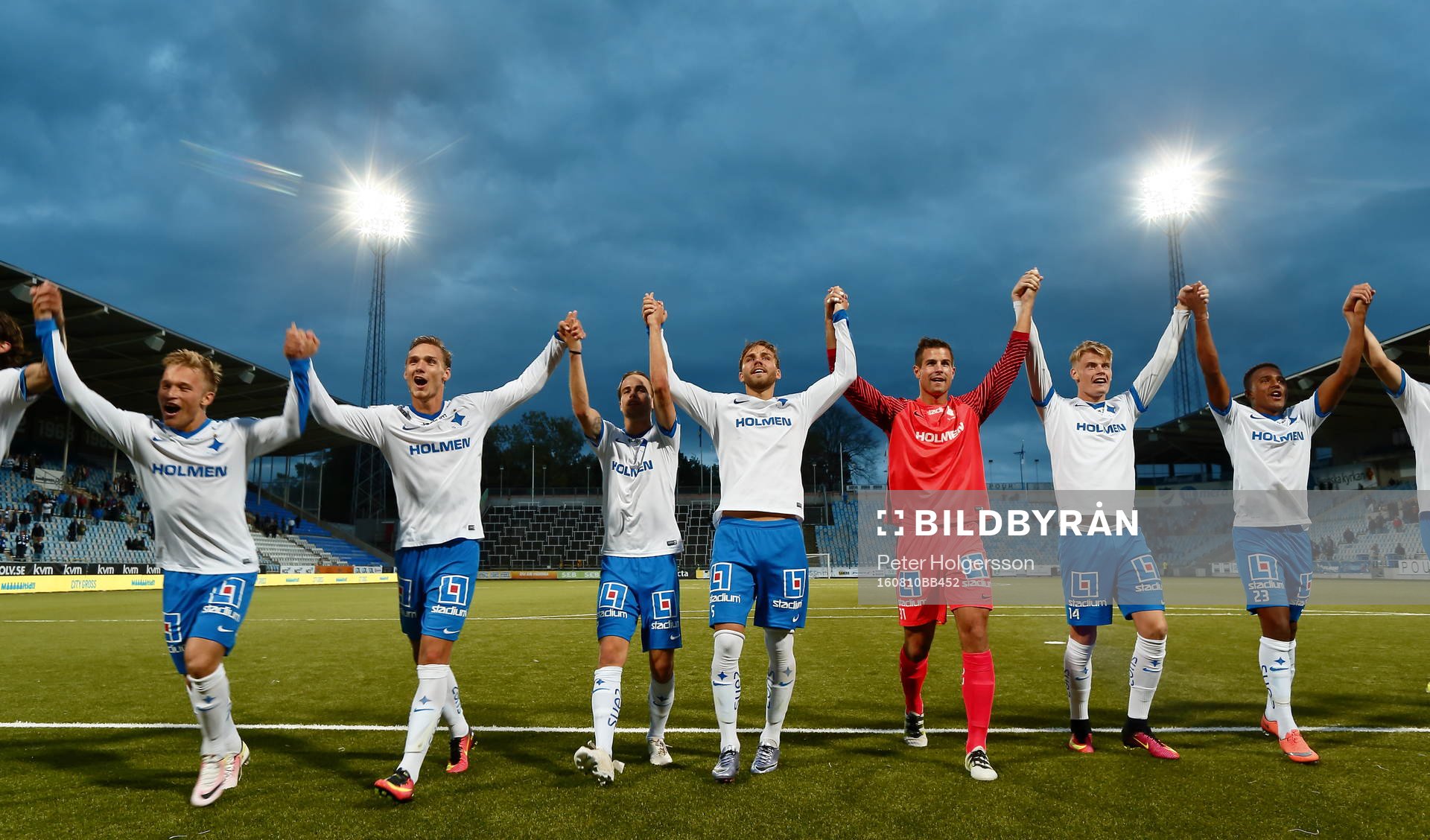 Norrköpings spelare jublar