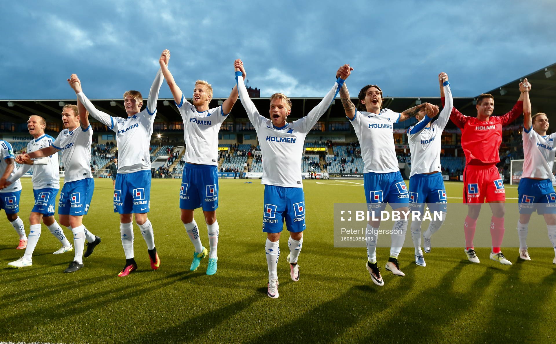 Norrköpings spelare jublar