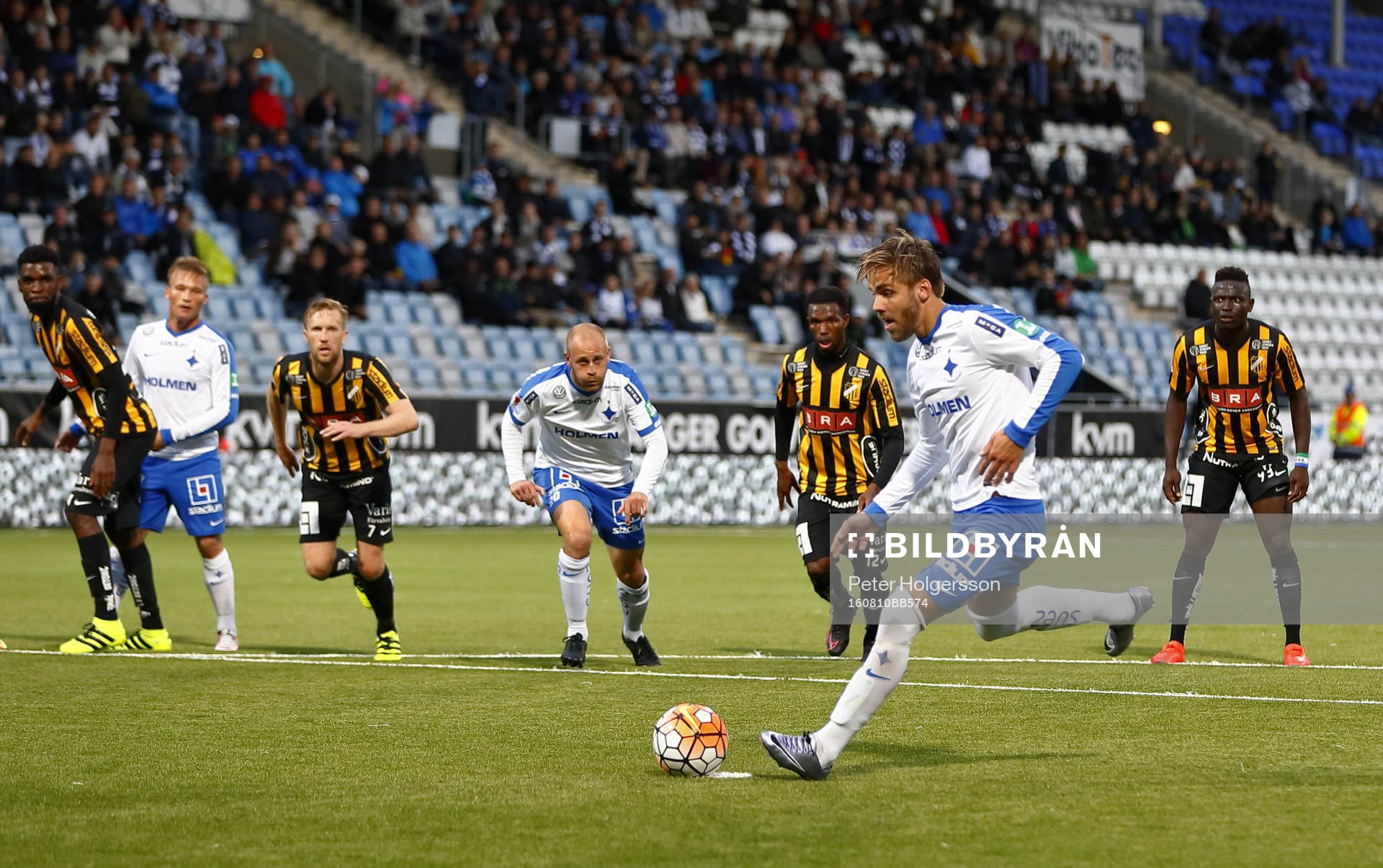 Norrköpings Christoffer Nyman gör mål 1-1 på straff