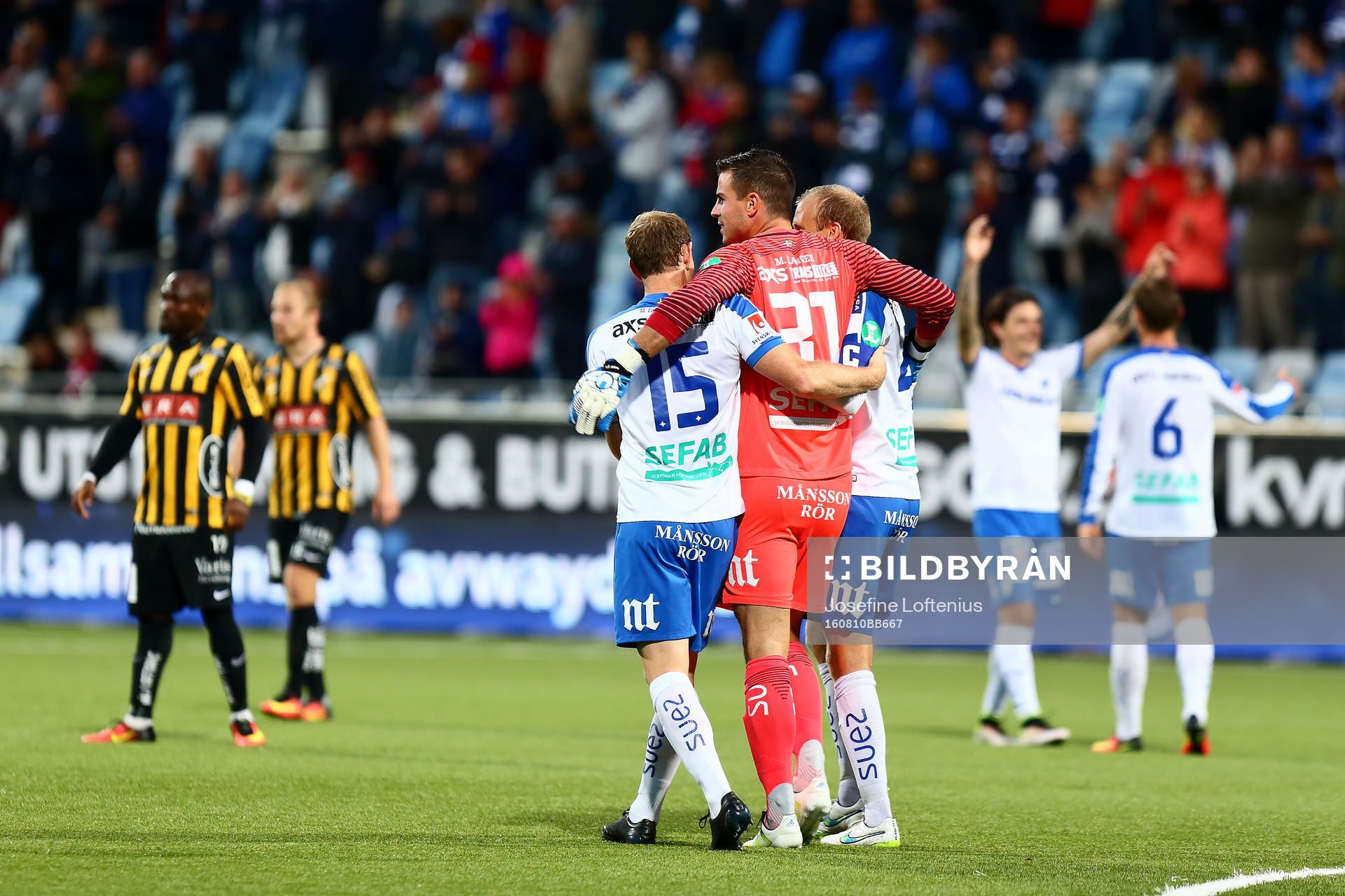 Norrköpings Marcus Falk Olander, Andreas Johansson och