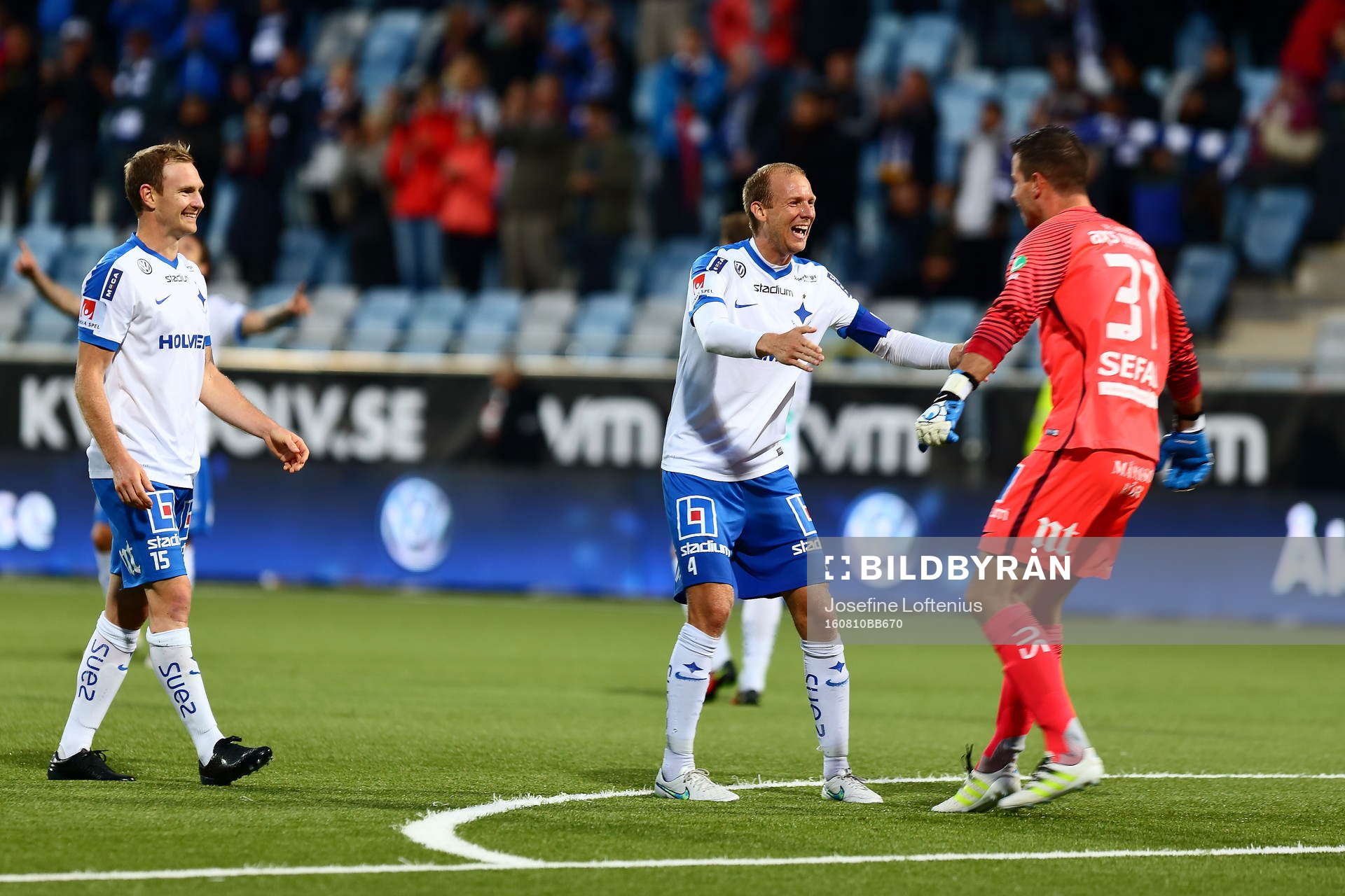 Norrköpings Marcus Falk Olander, Andreas Johansson och