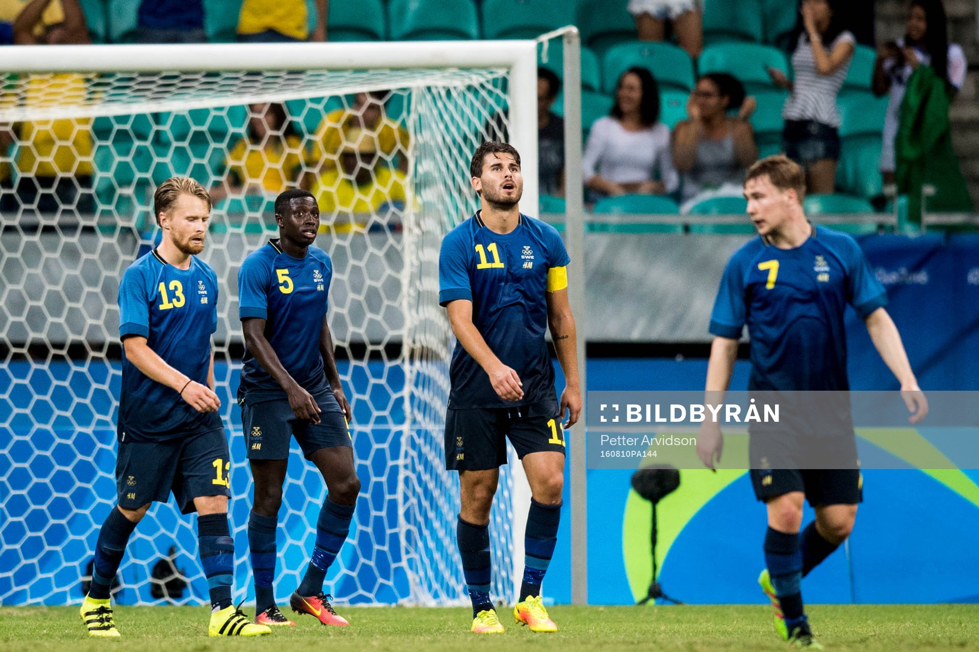 Sveriges Jacob Une Larssonm Pa Konate, Astrit Ajdarevic och