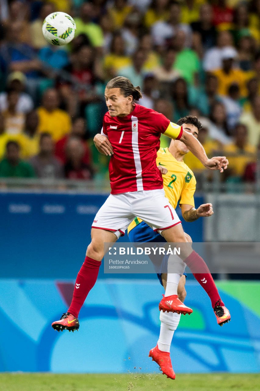 Danmarks Lasse Vibe och Brasiliens Zeca