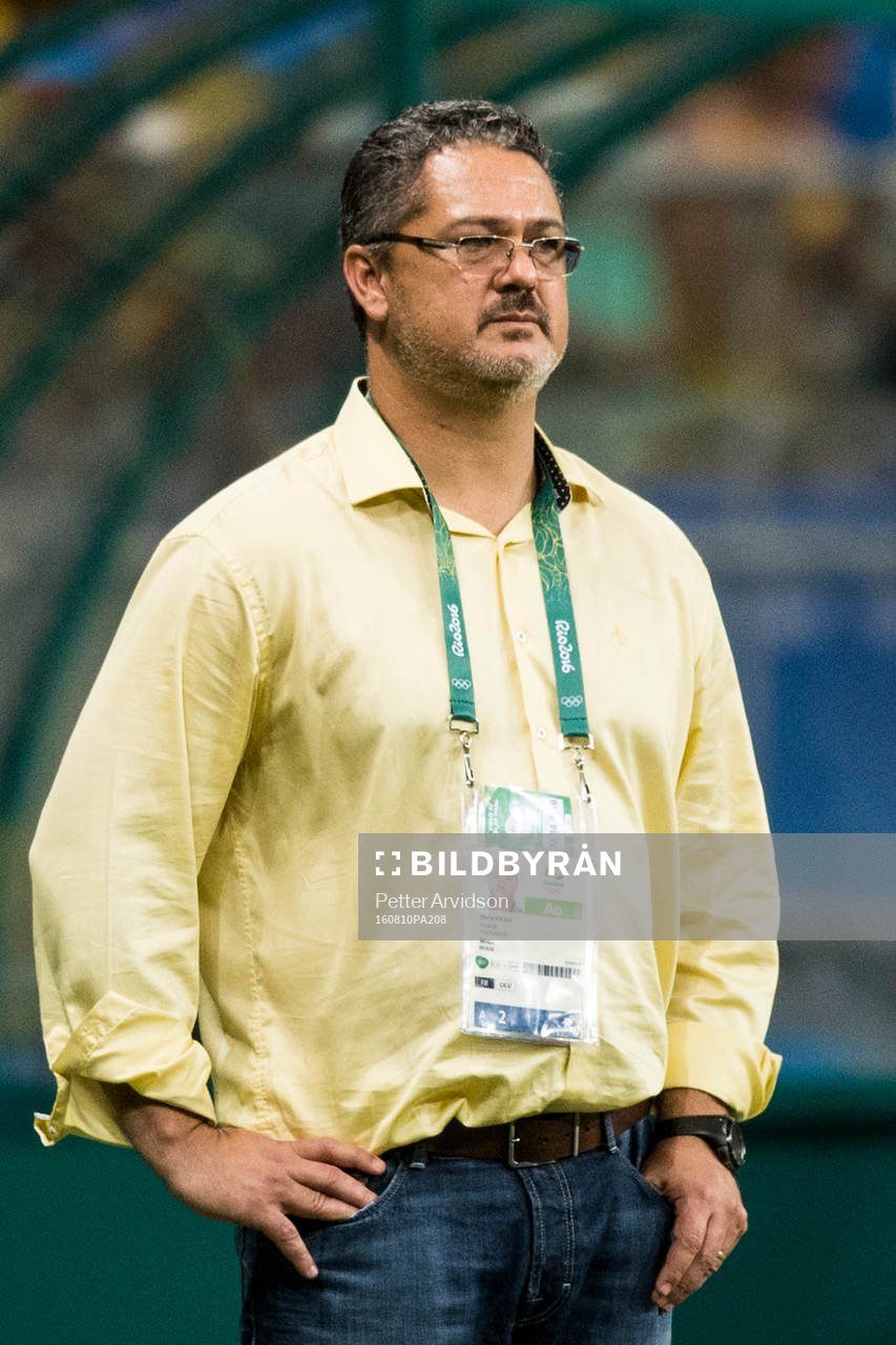 Brasiliens förbundskapten Rogerio Micale