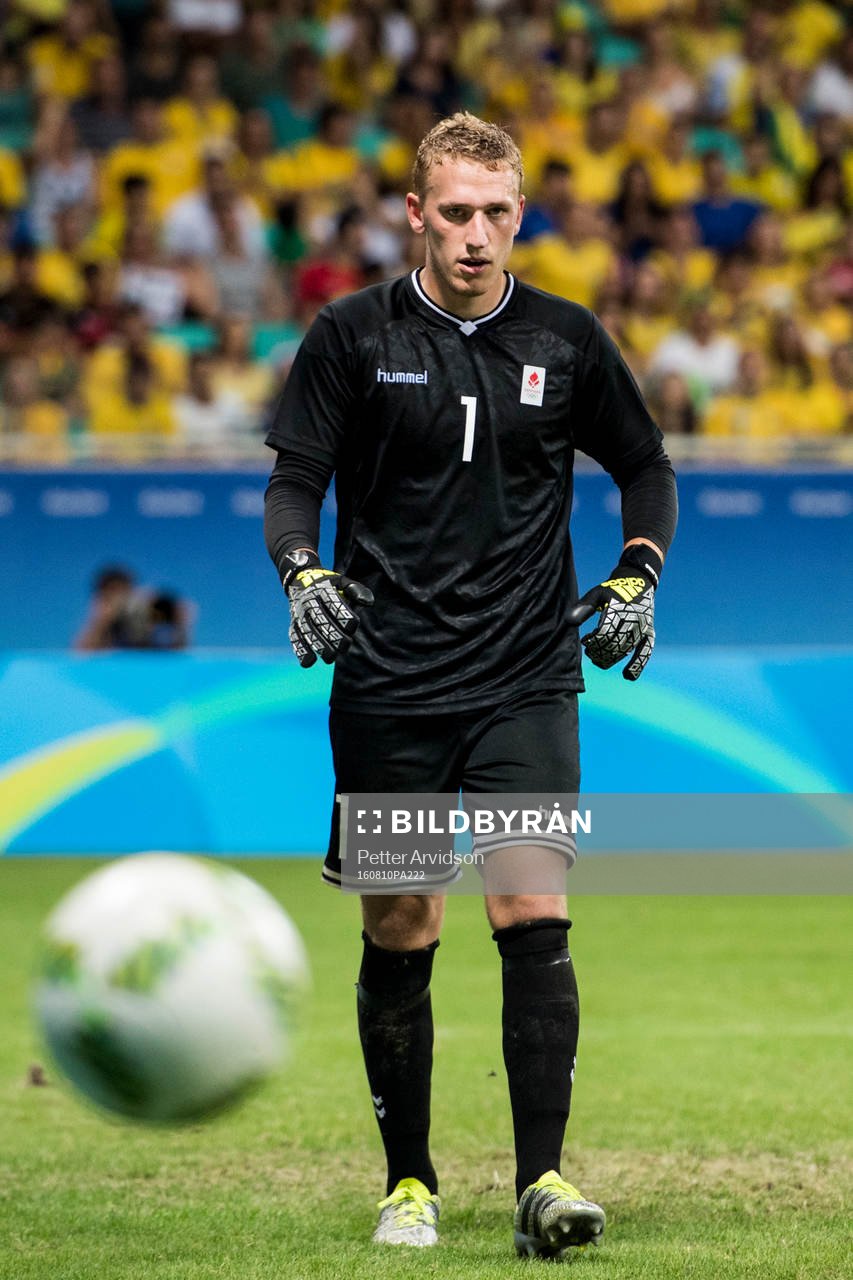 Danmarks målvakt Jeppe Højbjerg