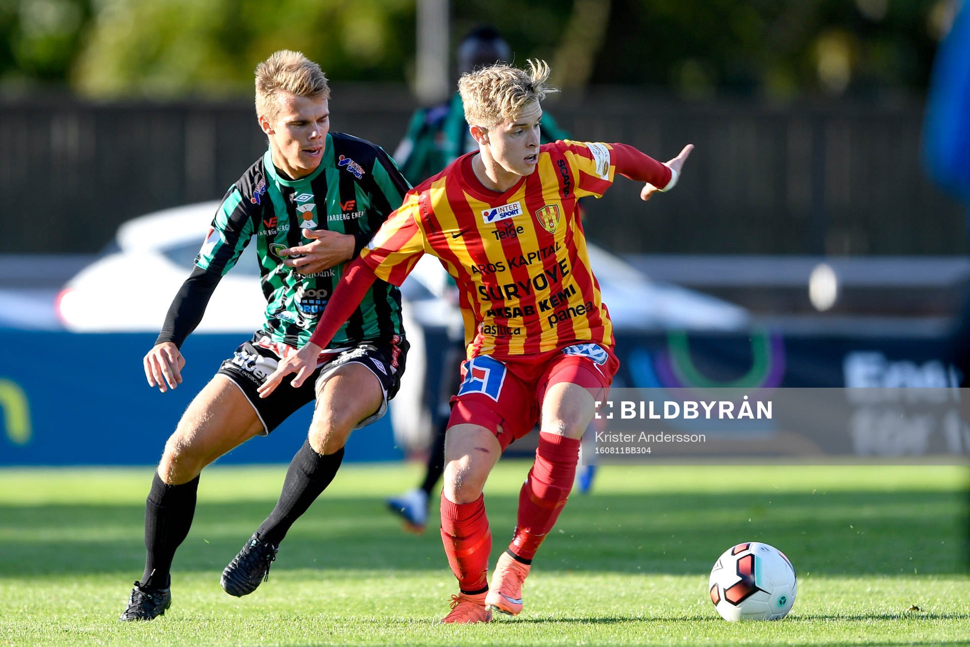 Varbergs Elias Andersson och Syrianskas Viktor Wernersson