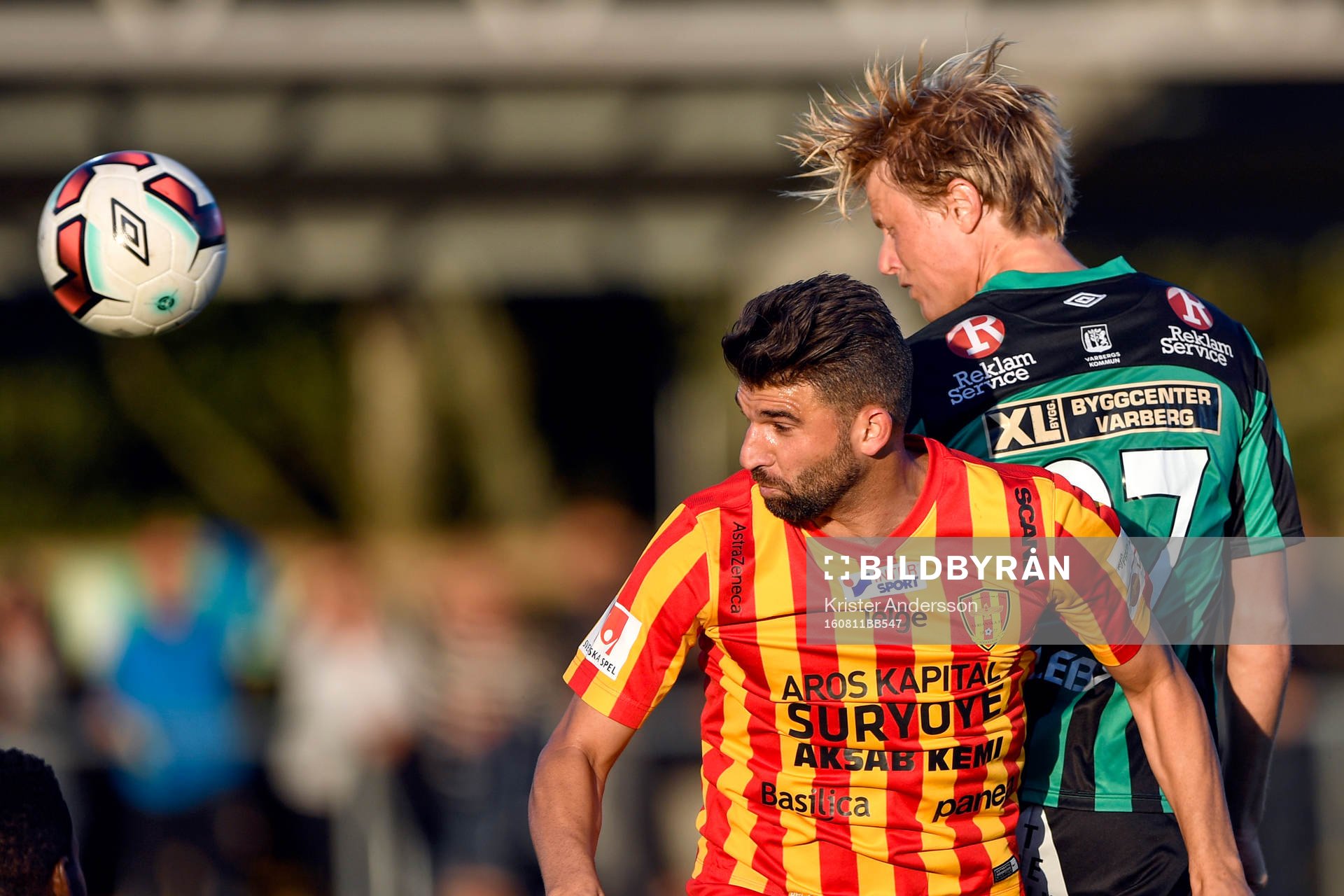 Varbergs Andreas Aalbu och Syrianskas Mattias Mete