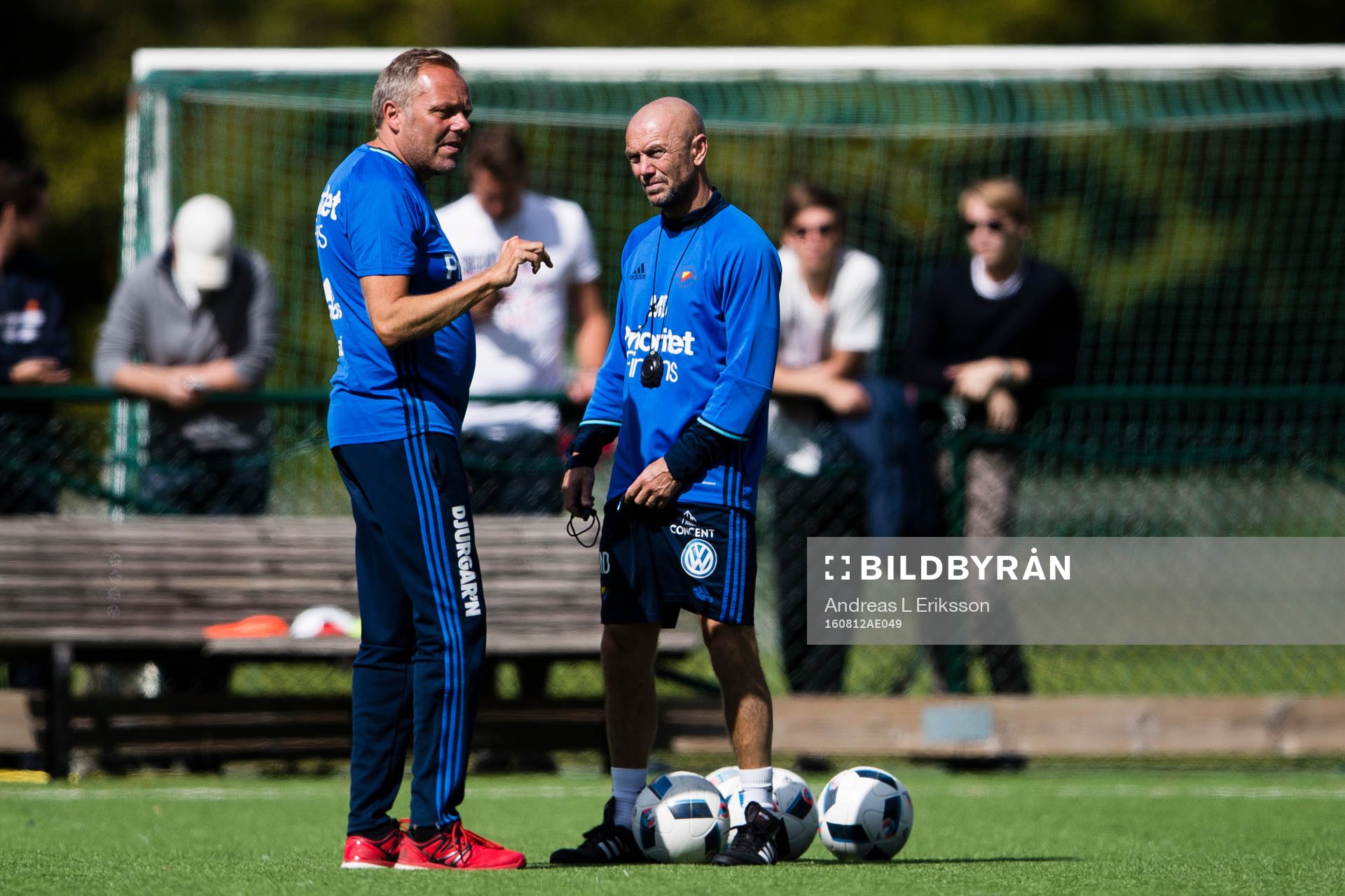 Djurgårdens assisterande tränare Anders Johansson och