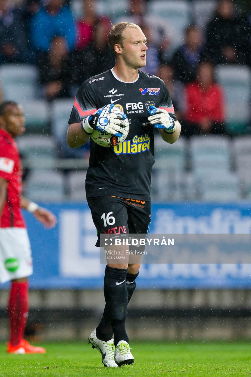 Falkenbergs målvakt Alexander Lundin