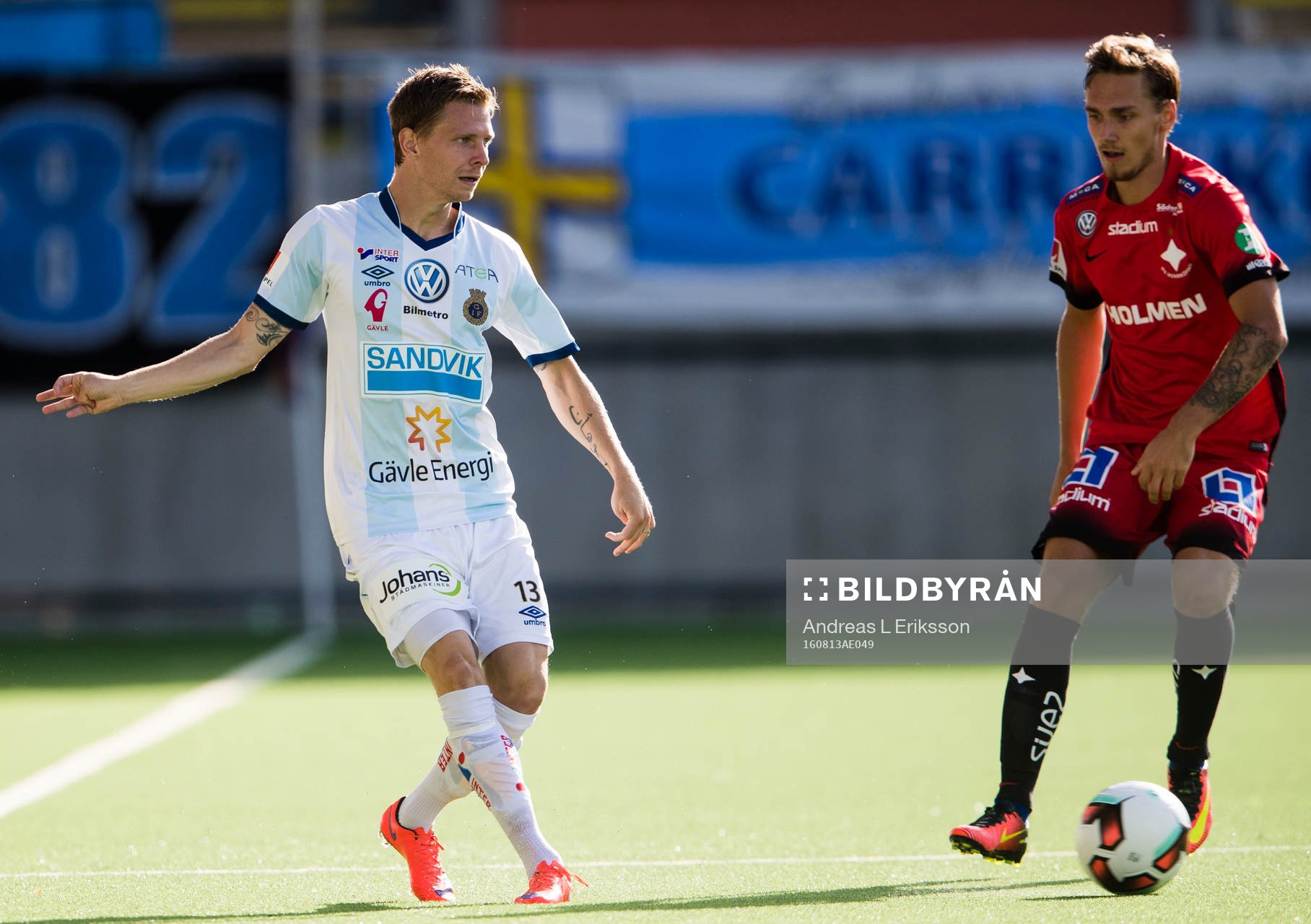 Gefles Johan Bertilsson och Norrköpings Linus Wahlqvist