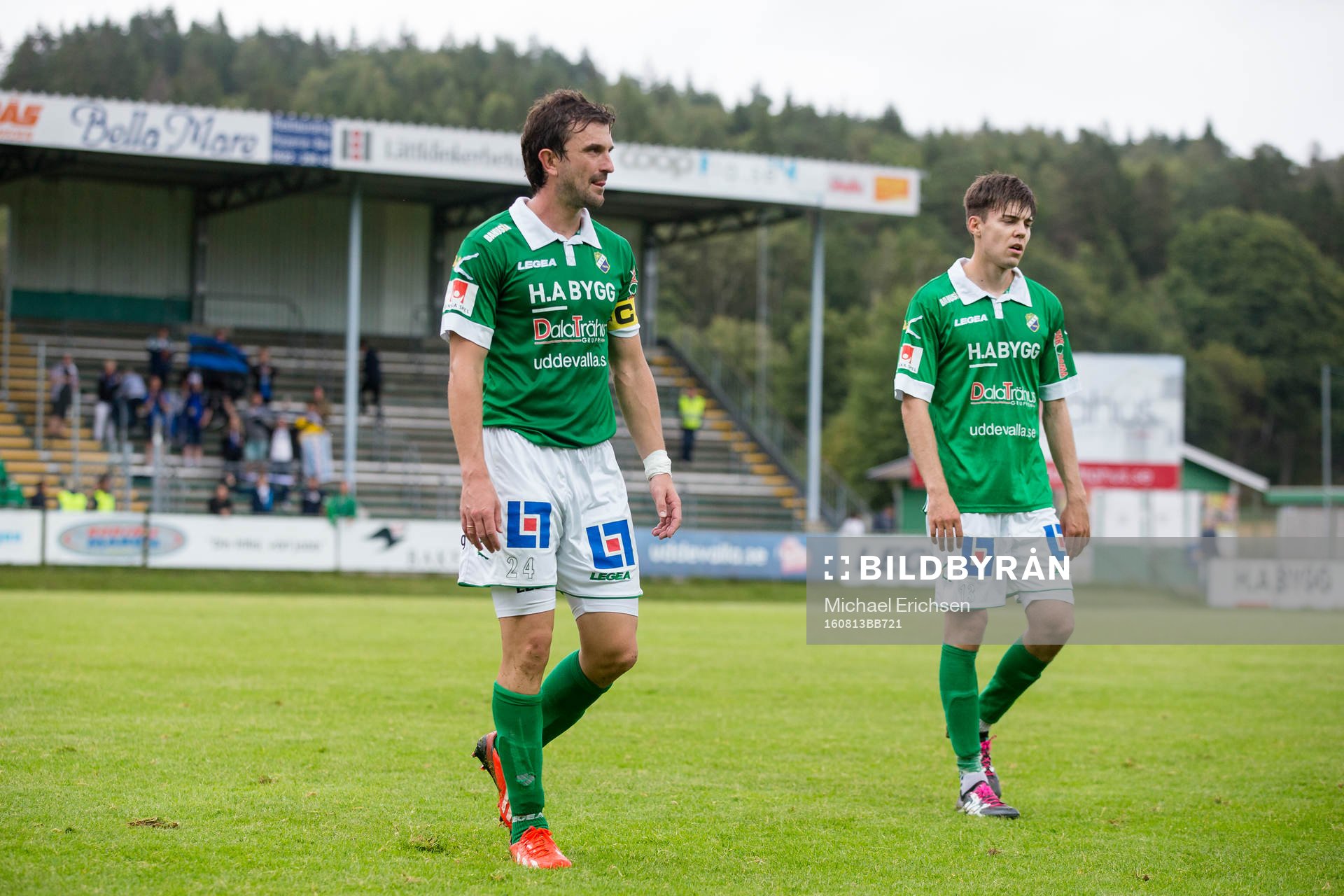 Ljungskiles lagkapten Aleksandar Kitic och Peter Sörensen