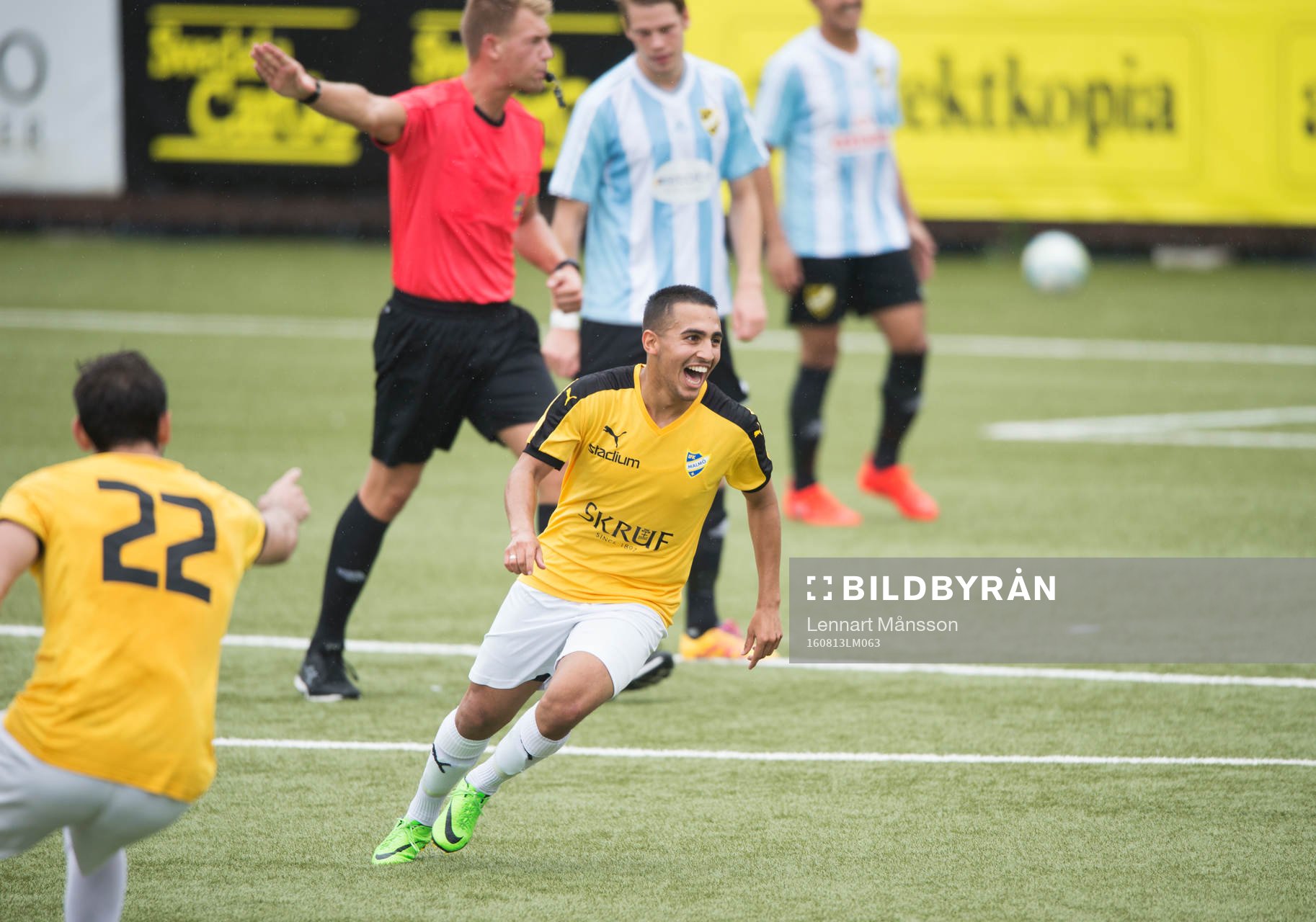 IFK Malmös 2-målsskytt Mohammad El-Kayed har gjort 1-0 i