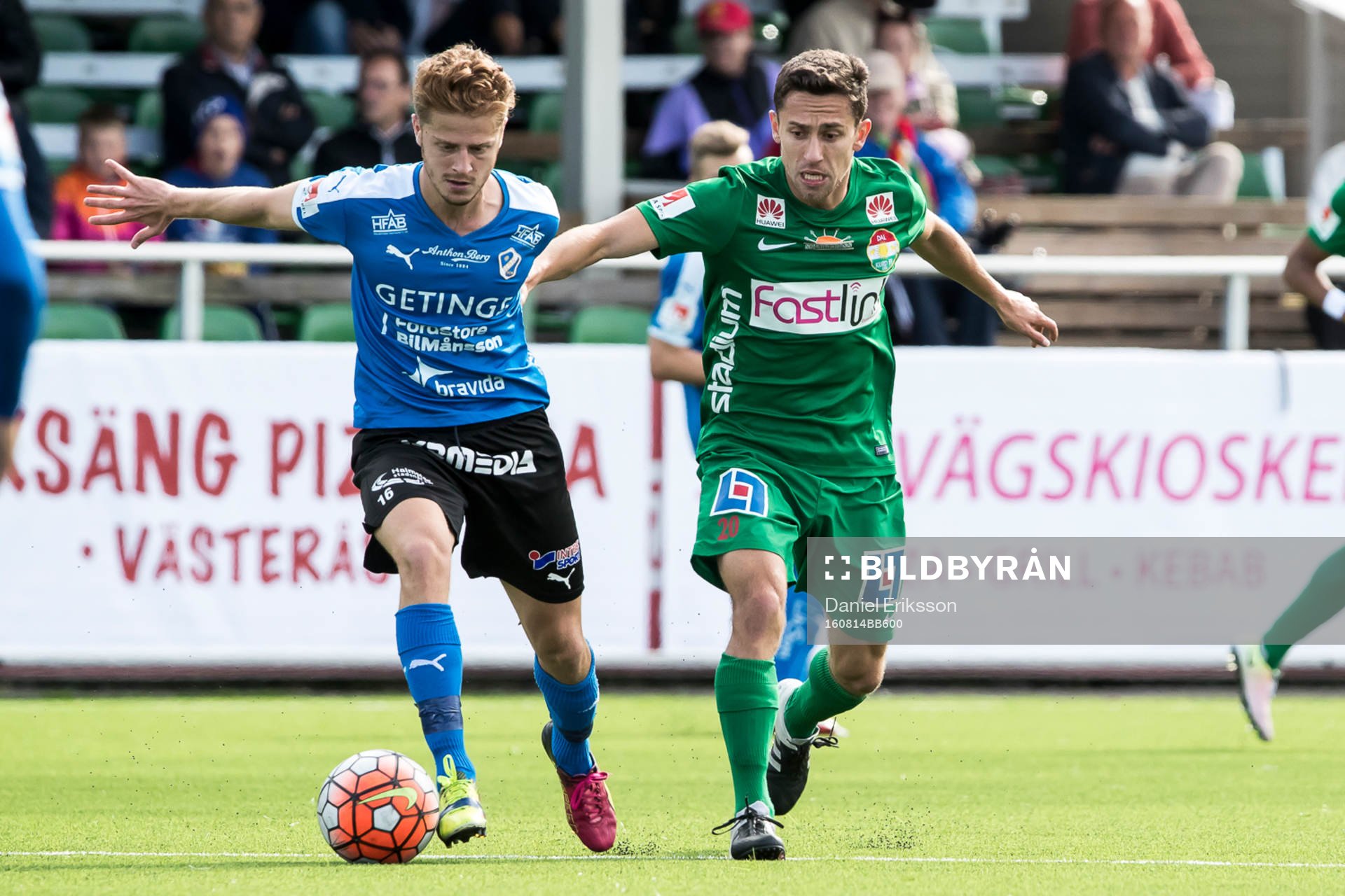 Halmstads Rebin Asaad och Dalkurds Predrag Randelovic i
