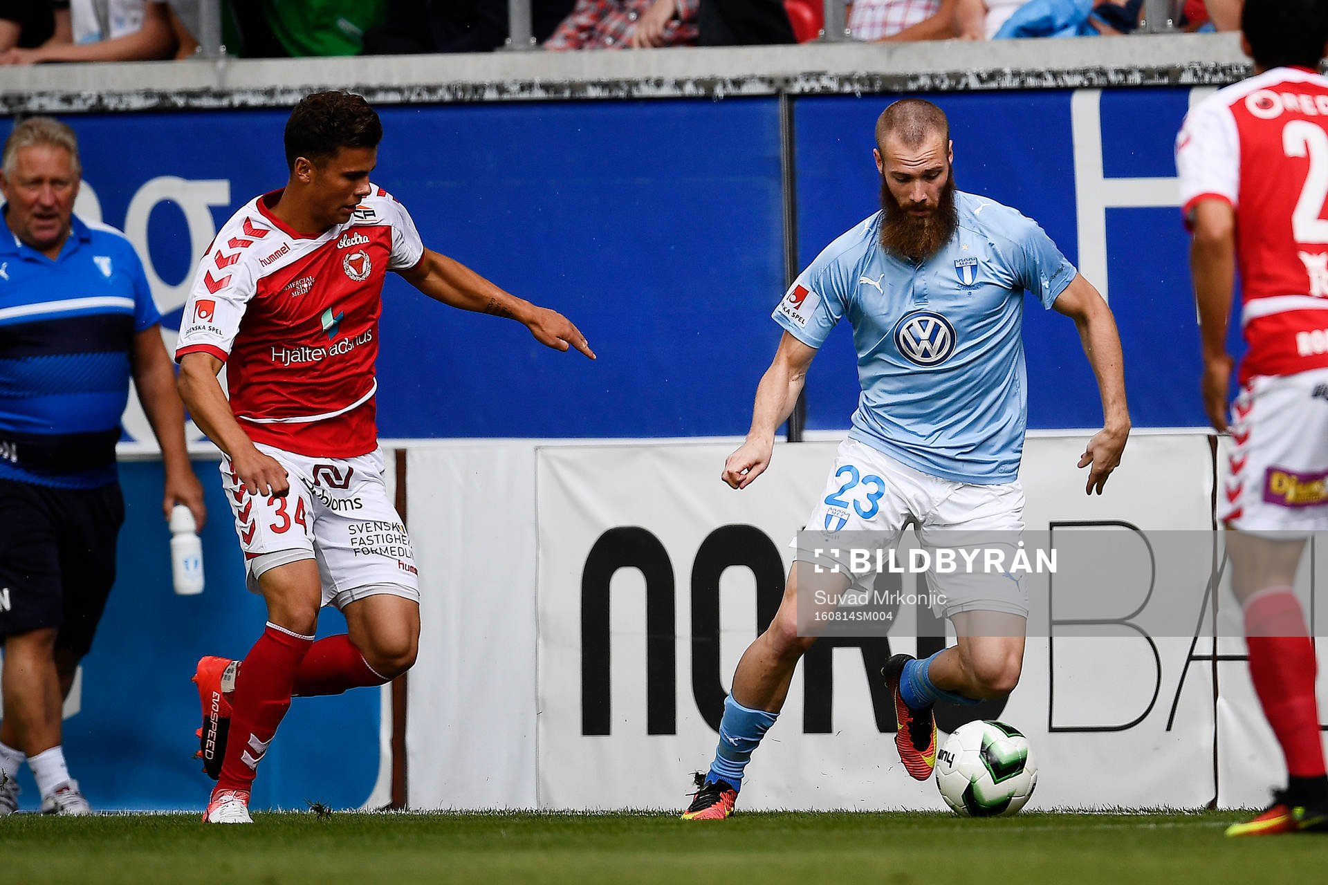 Malmö FFs Jo Inge Berget och Kalmars Herman Hallberg