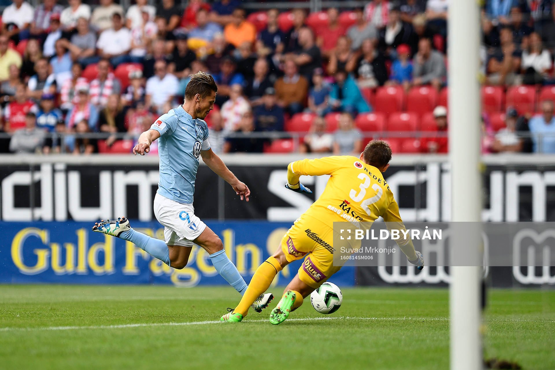 Malmö FFs Markus Rosenberg och Kalmars målvakt Lucas
