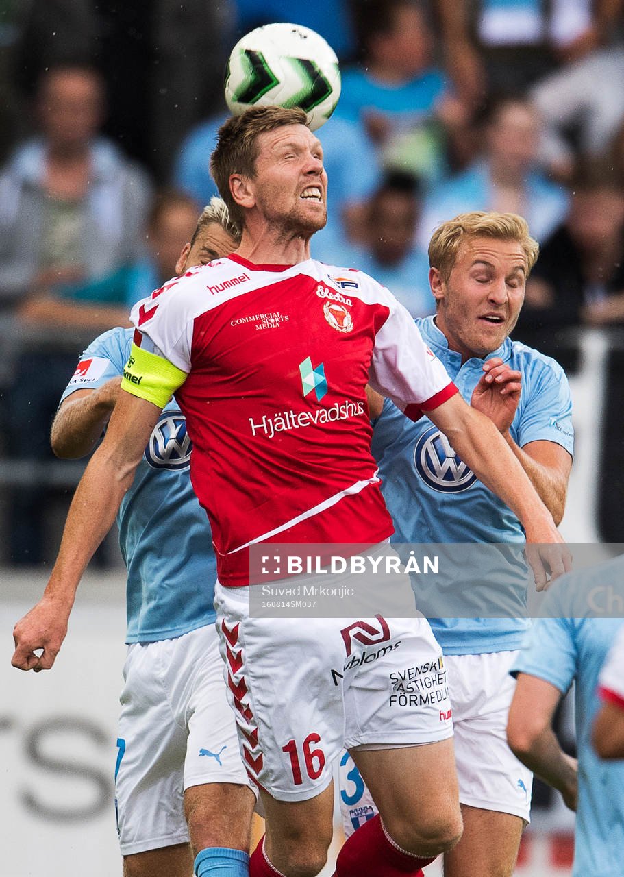Kalmars David Elm och Malmö FFs Franz Brorsson