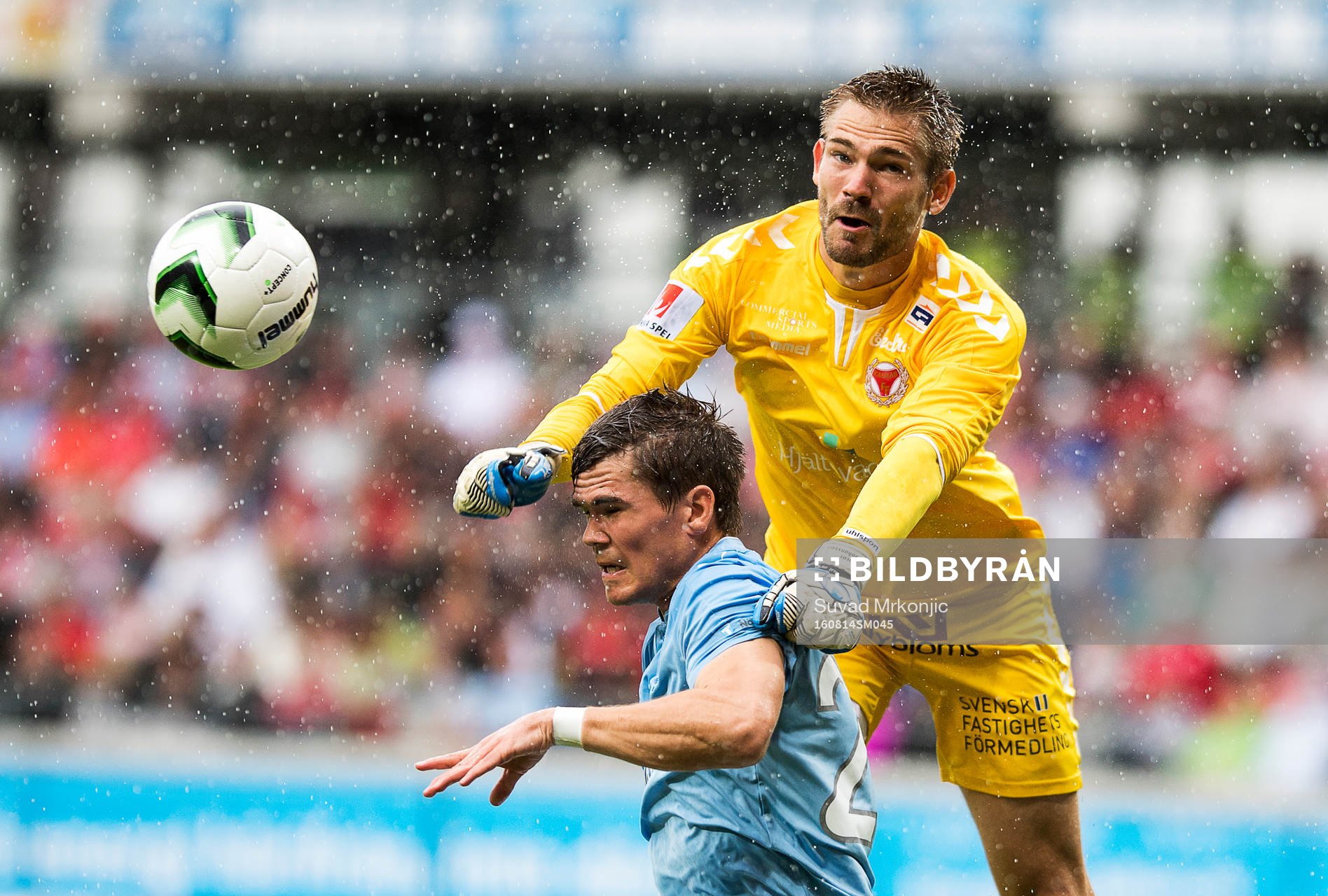 Kalmars målvakt Lucas Hägg-Johansson och Malmö FFs Vidar