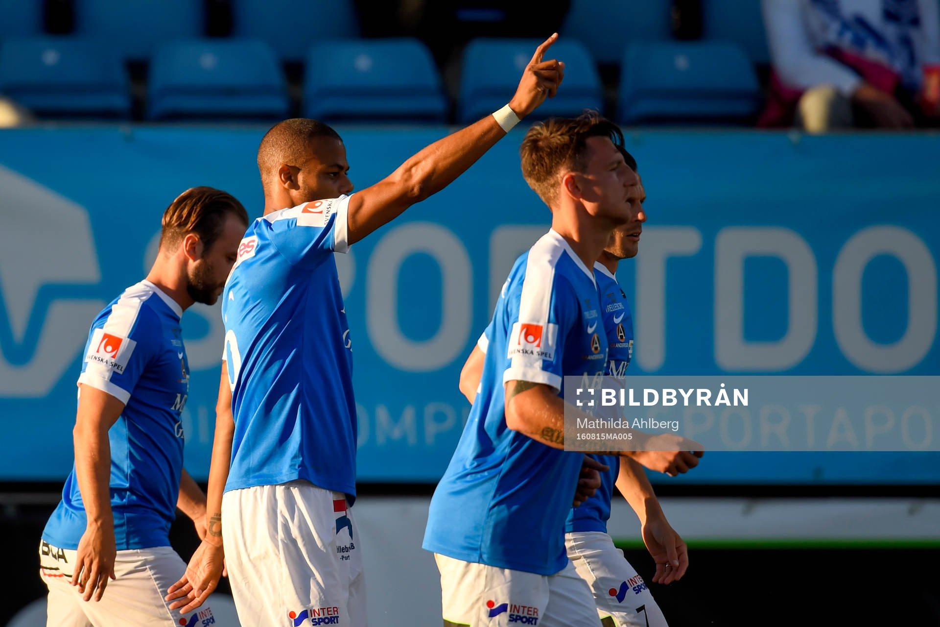 Trelleborgs Salif Camara Jönsson jublar