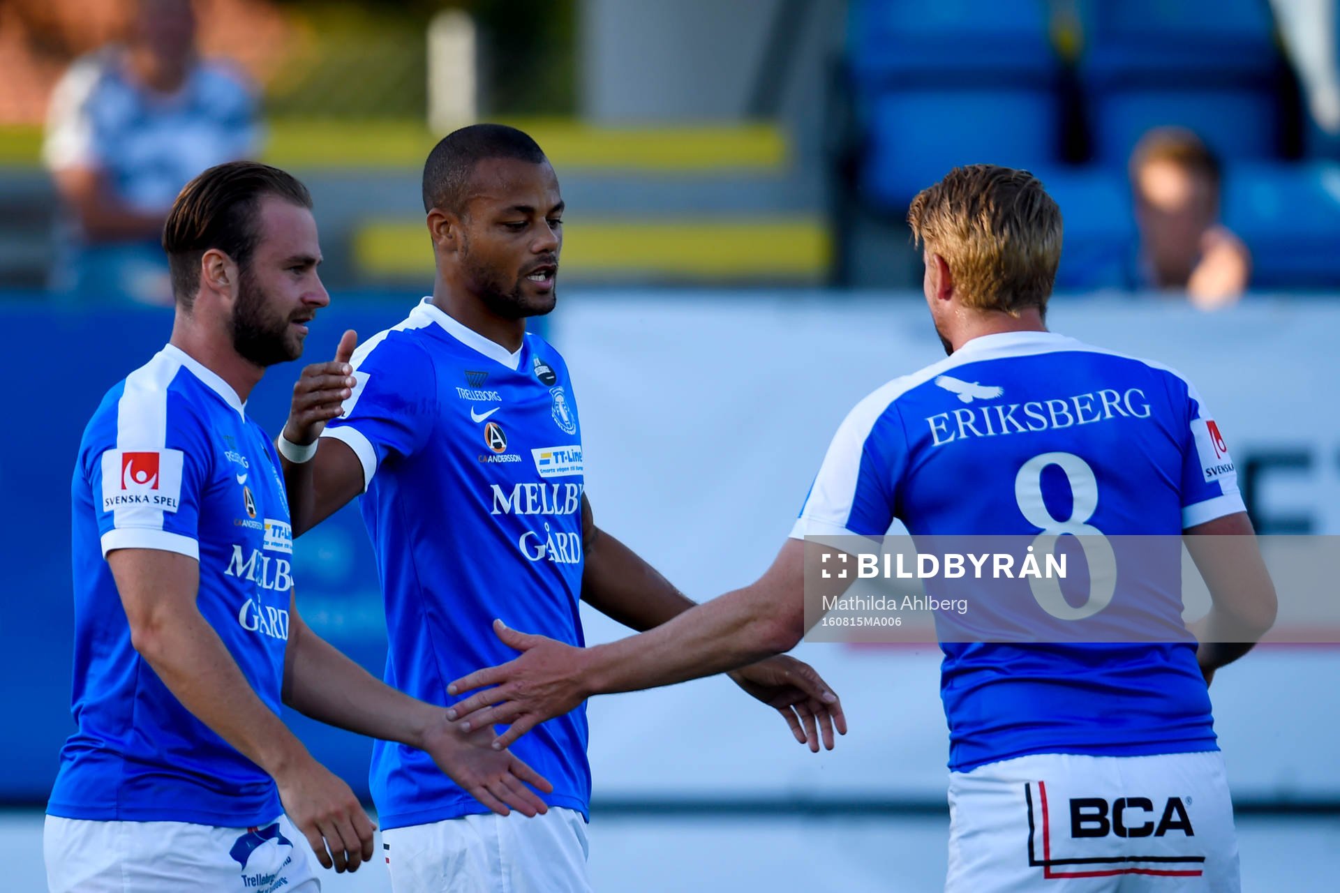 Trelleborgs Salif Camara Jönsson jublar