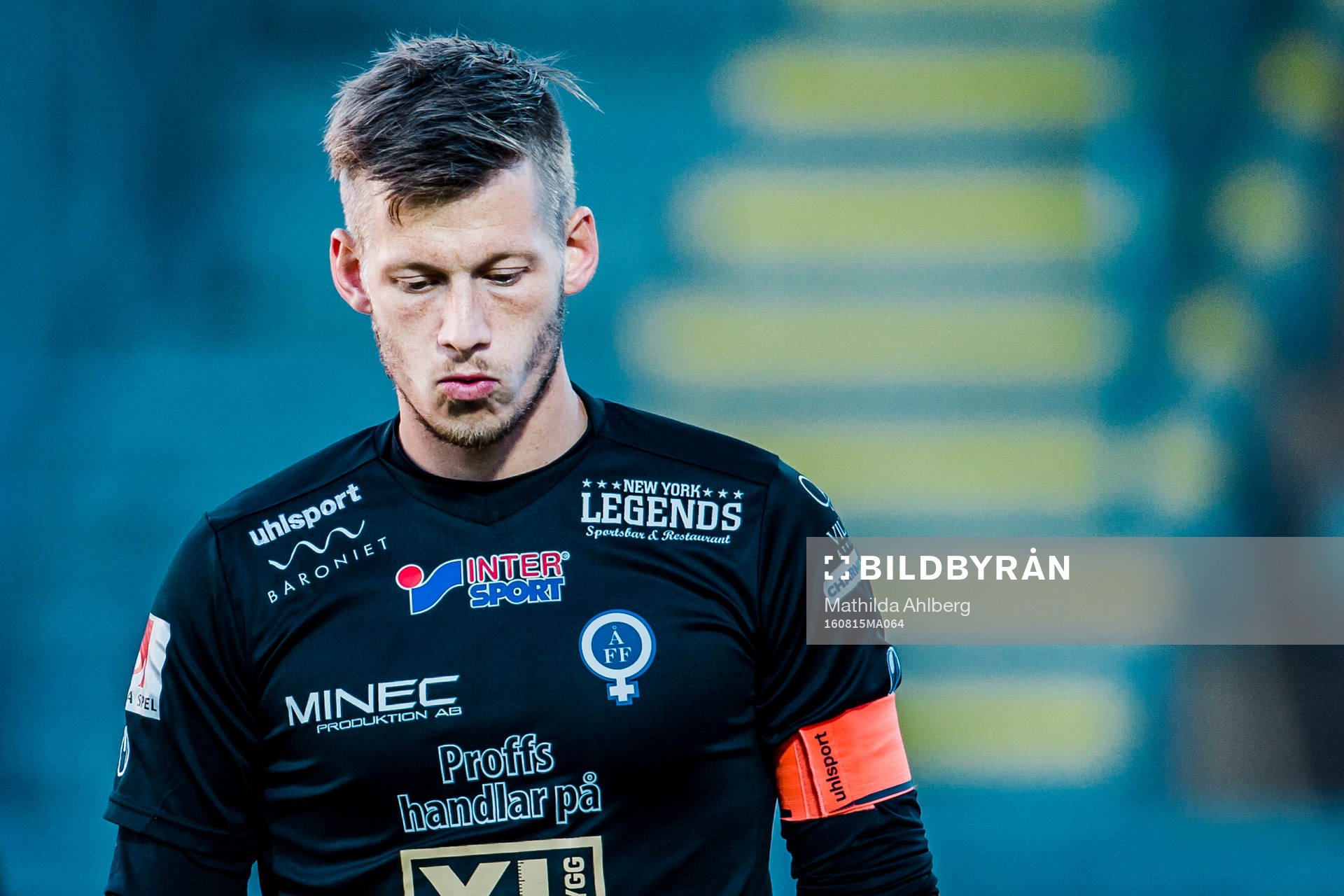 Åtvidabergs målvakt Gustav Jansson deppar