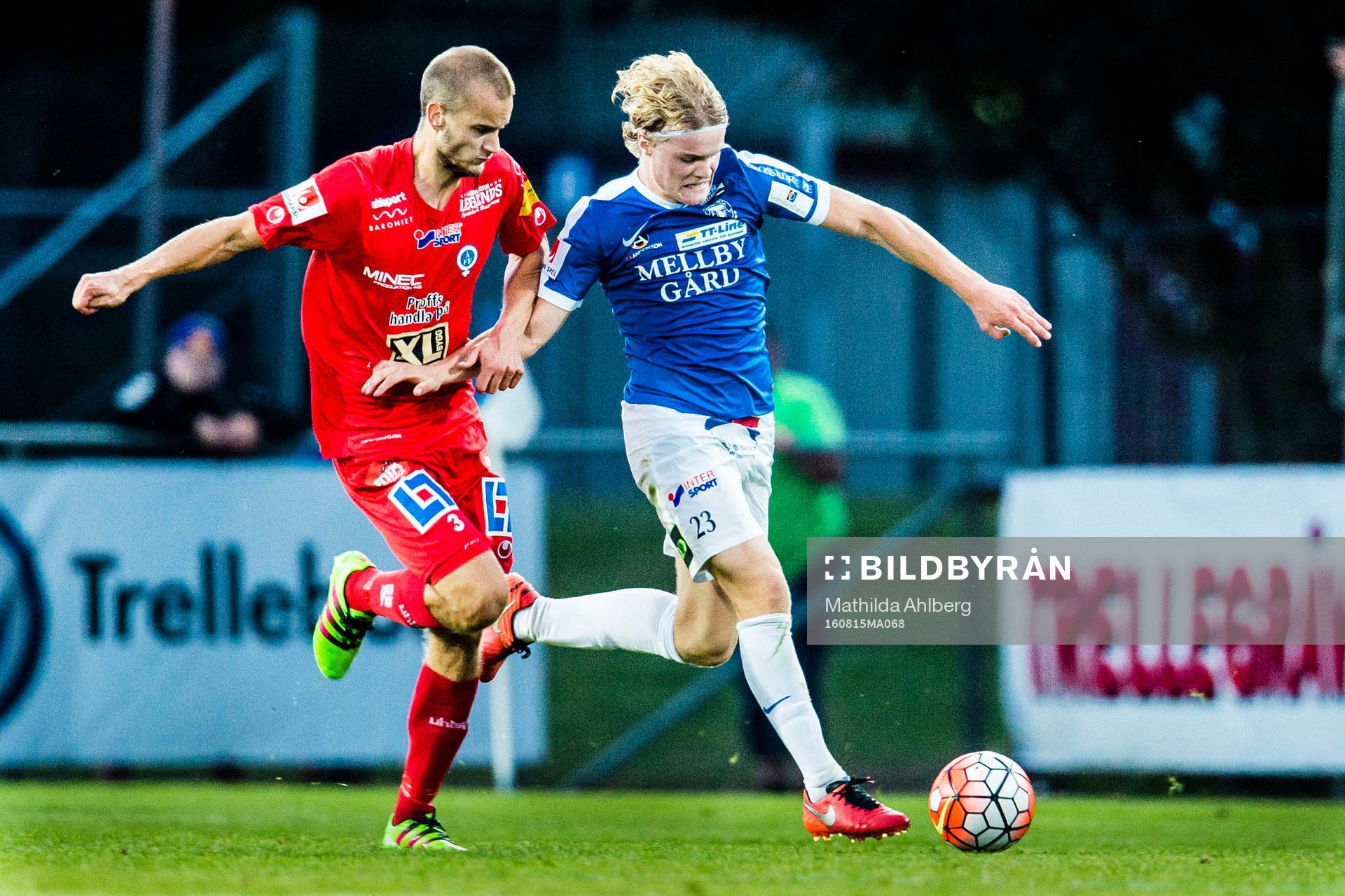 Åtvidabergs Månz Karlsson och Trelleborgs Freddie