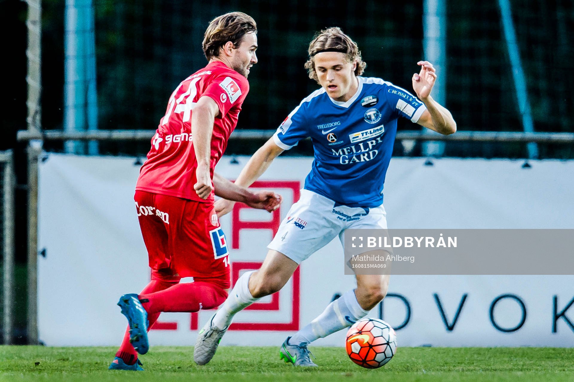 Åtvidabergs Simon Helg och Trelleborgs Jacob Palander
