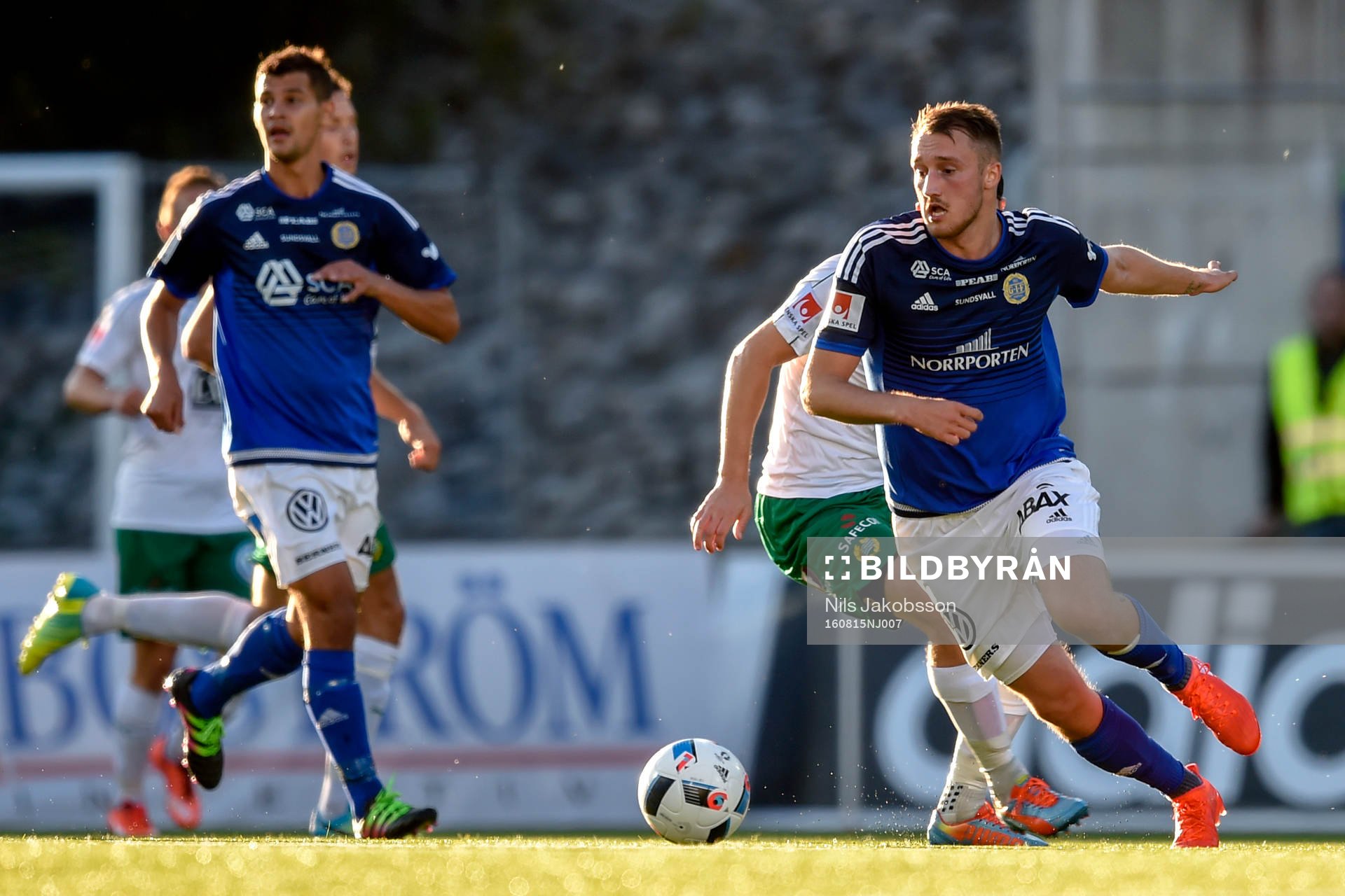 Sundsvalls Smajl Suljevic under fotbollsmatchen i Allsvenskan mellan GIF Sundsvall och Hammarby den 15 augusti 2016 i Sundsvall.
