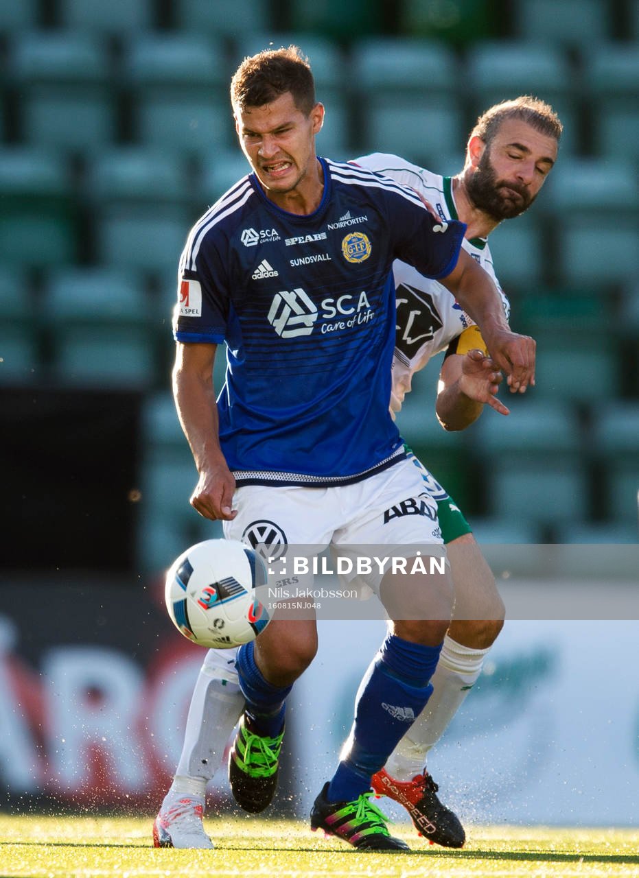 Sundsvalls Mauricio Albornoz och Hammarbys Kennedy