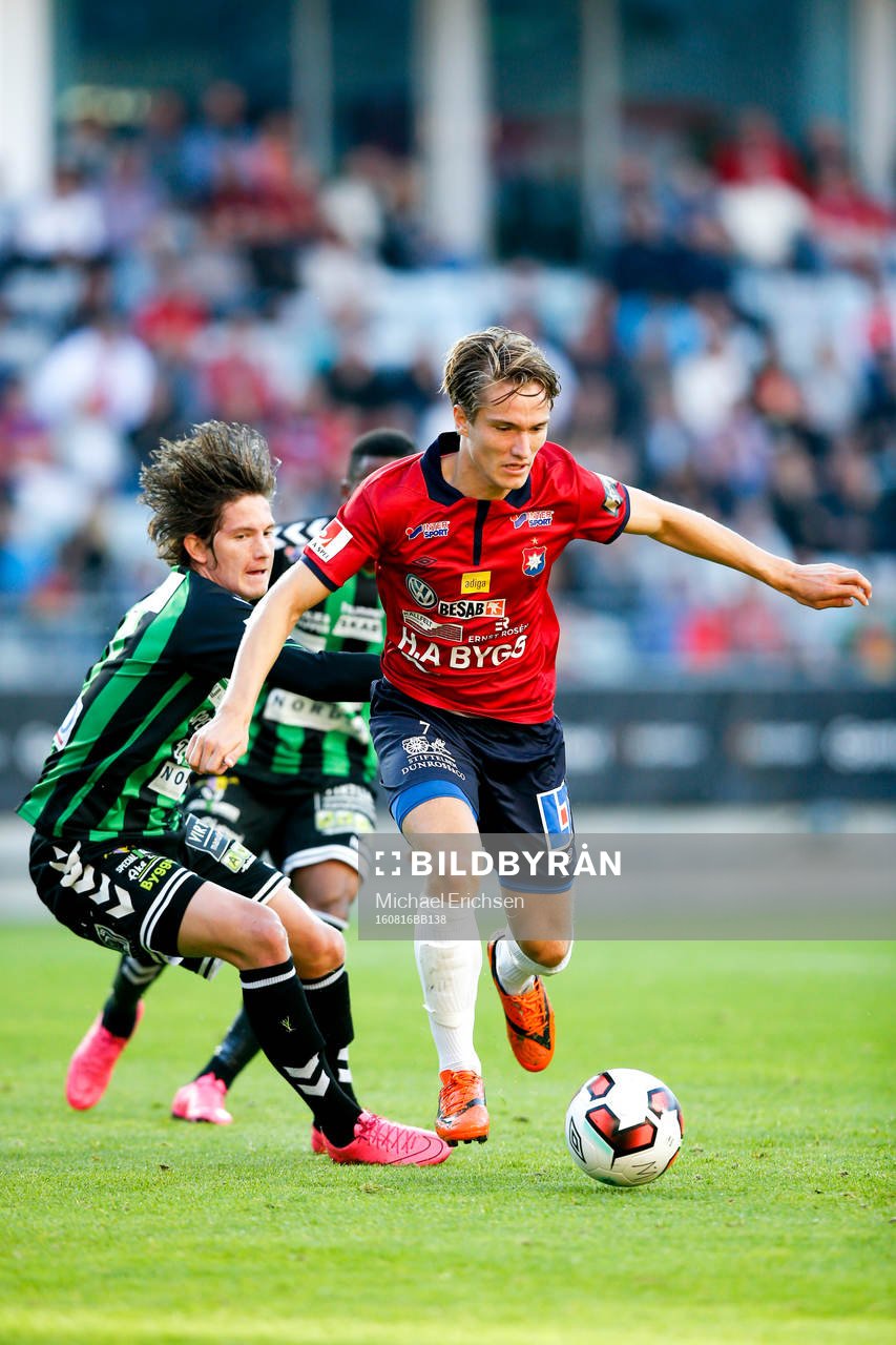 GAIS Robin Book och Örgrytes Jakob Lindström
