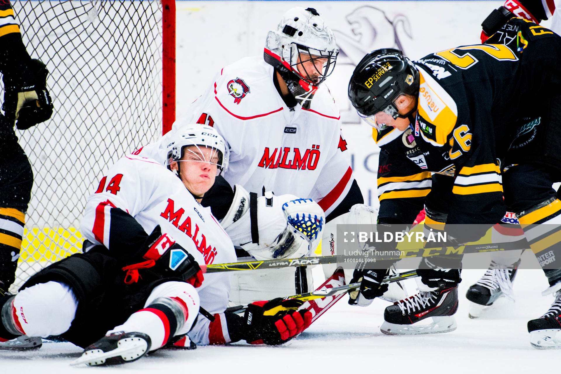 Malmö Redhawks målvakt Cristopher Nihlstorp och