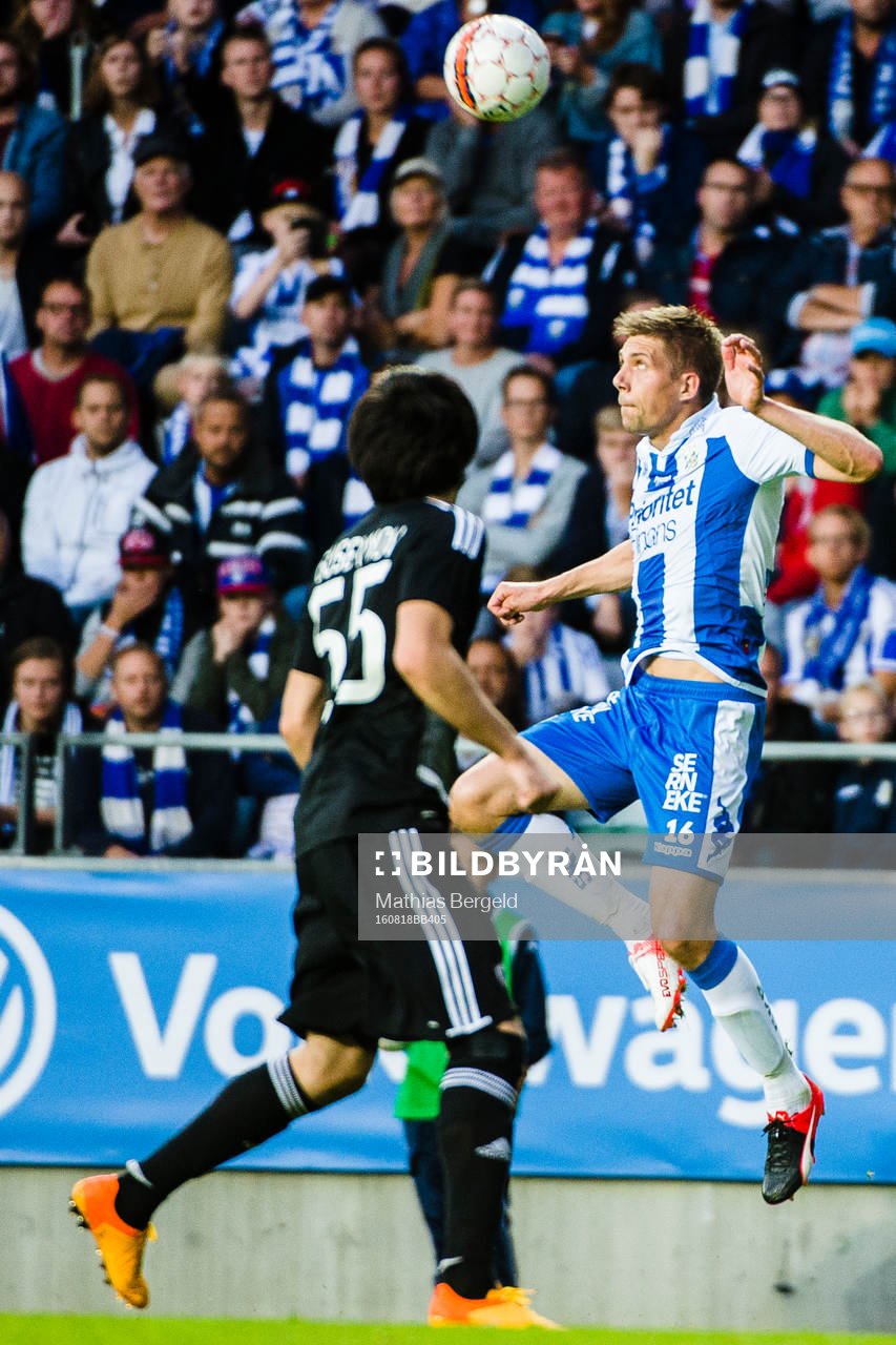 Qarabags Badavi Huseynov och IFK Göteborgs Mikael Boman