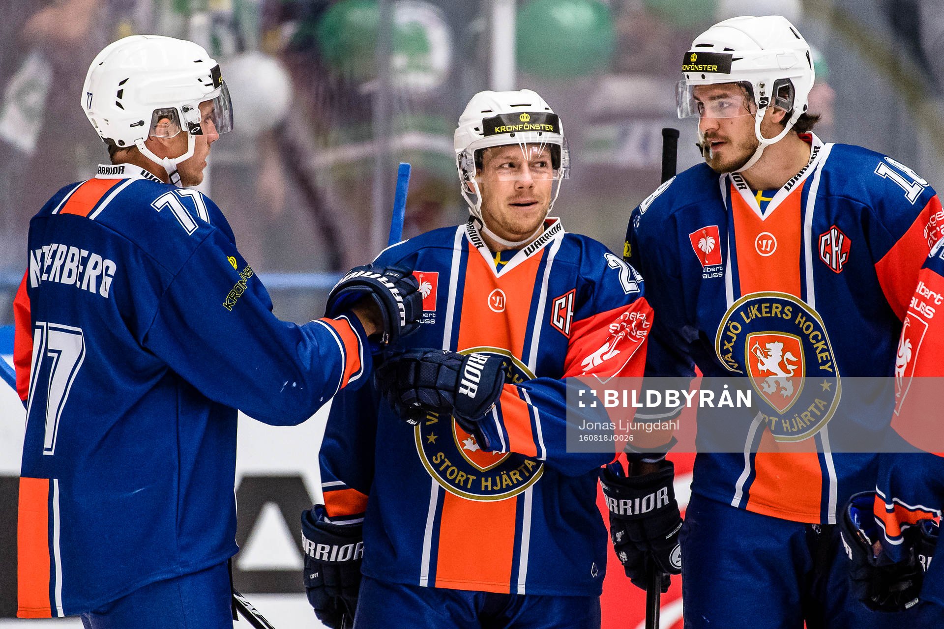 Växjös Pontus Netterberg, Joakim Hillding och Dennis