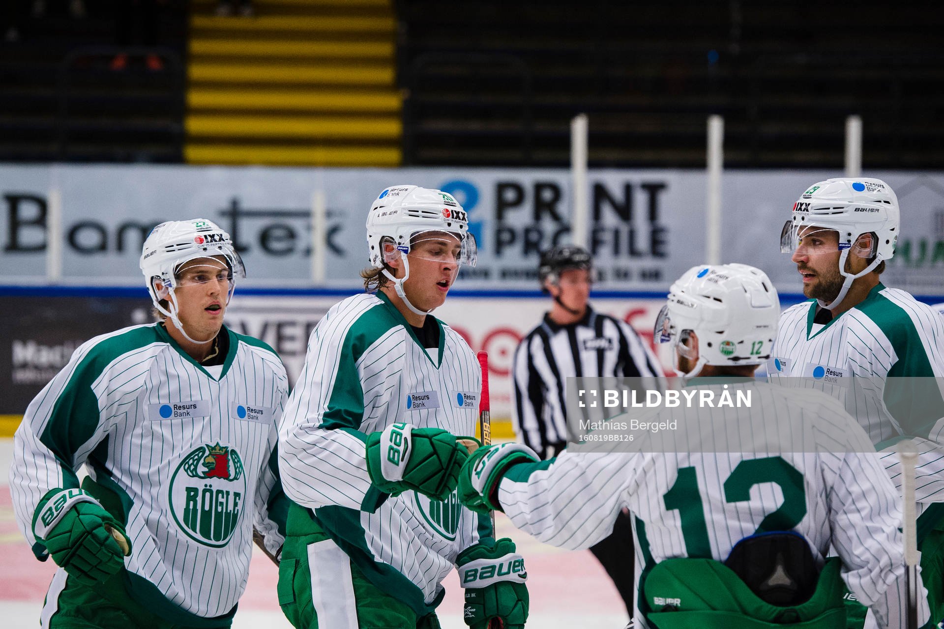 Rögles Sebastian Wännström, Jack Connolly och Ludvig