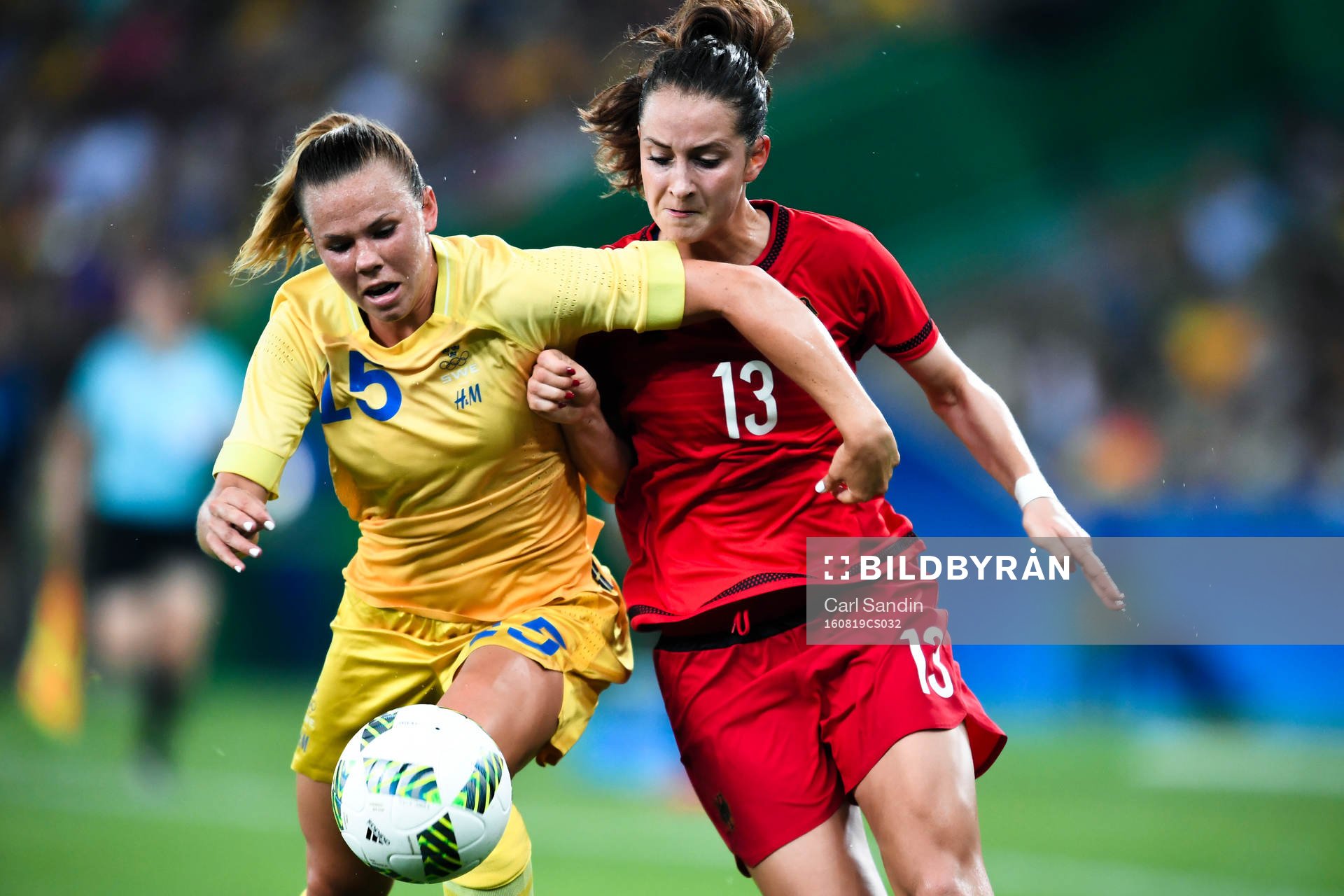 Sveriges Jessica Samuelsson och Tysklands Sara Daebritz i